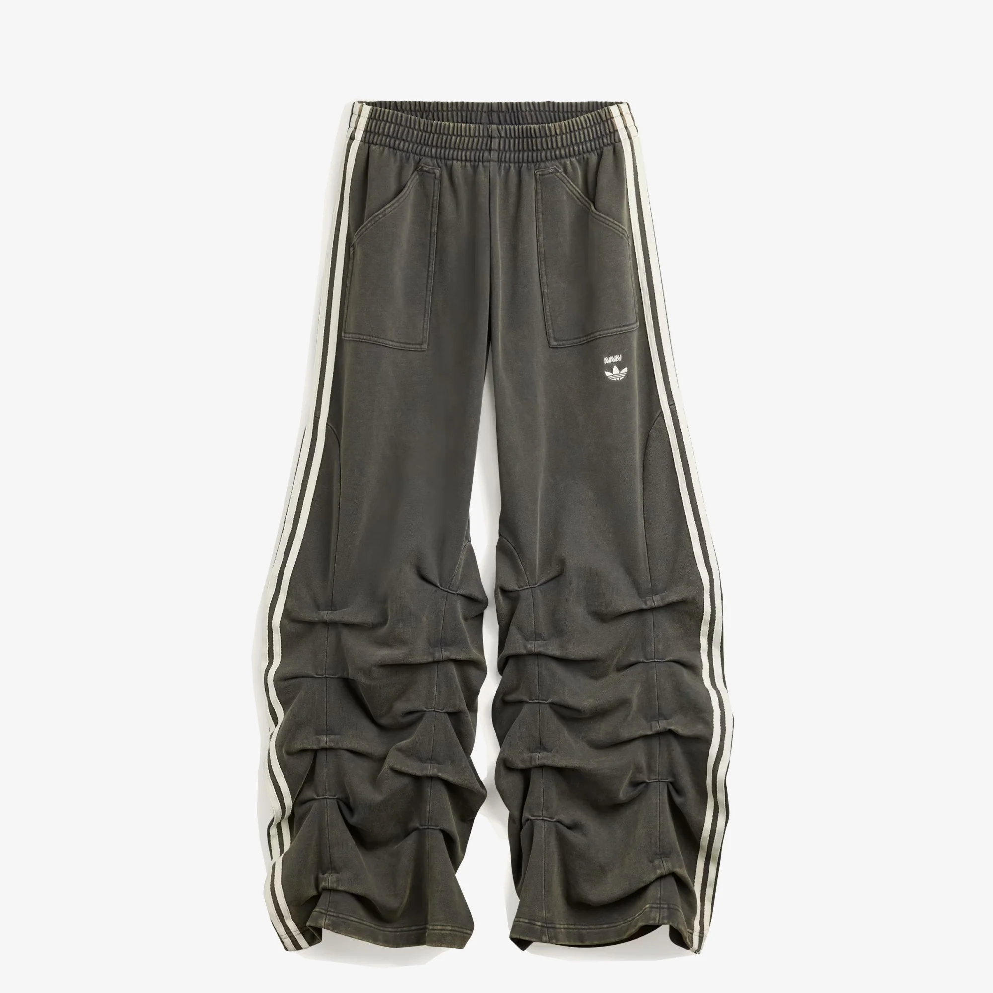 Adidas Originals | AVAVAV PLEATED TRACK PANTS { CARBON - Image 2