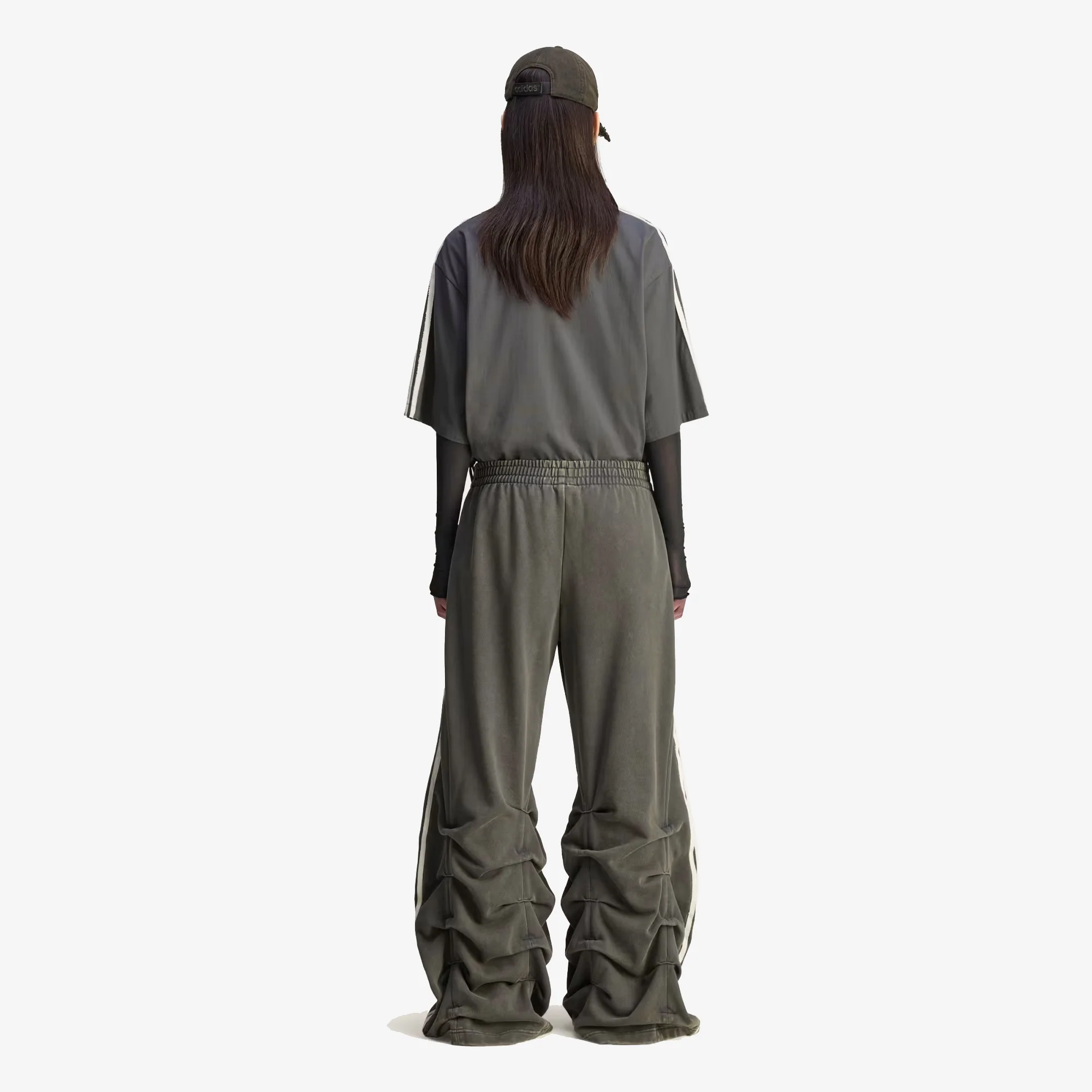 Adidas Originals | AVAVAV PLEATED TRACK PANTS { CARBON - Image 7