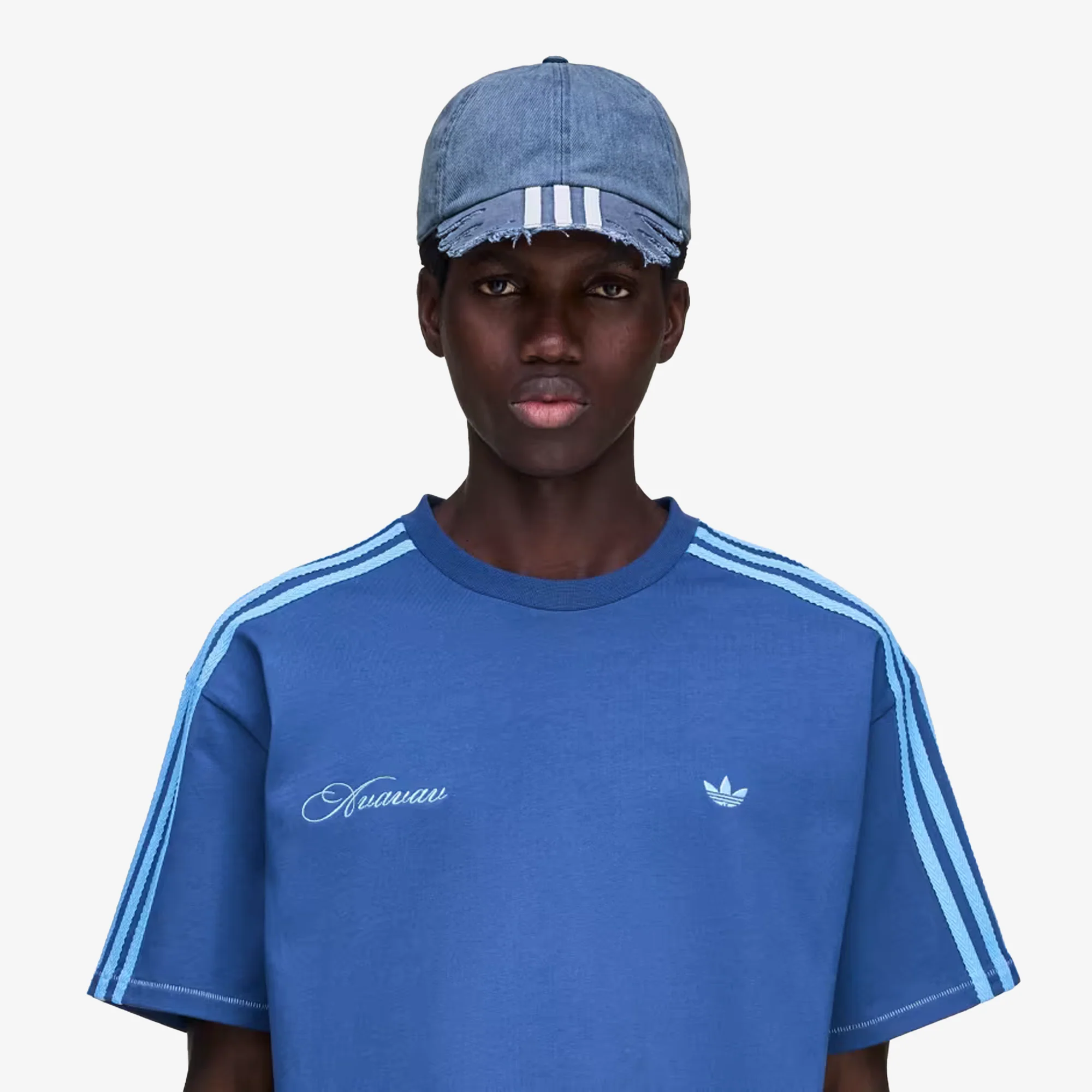 ADIDAS ORIGINALS | AVAVAV SLASHED CAP { BLUE - Image 4