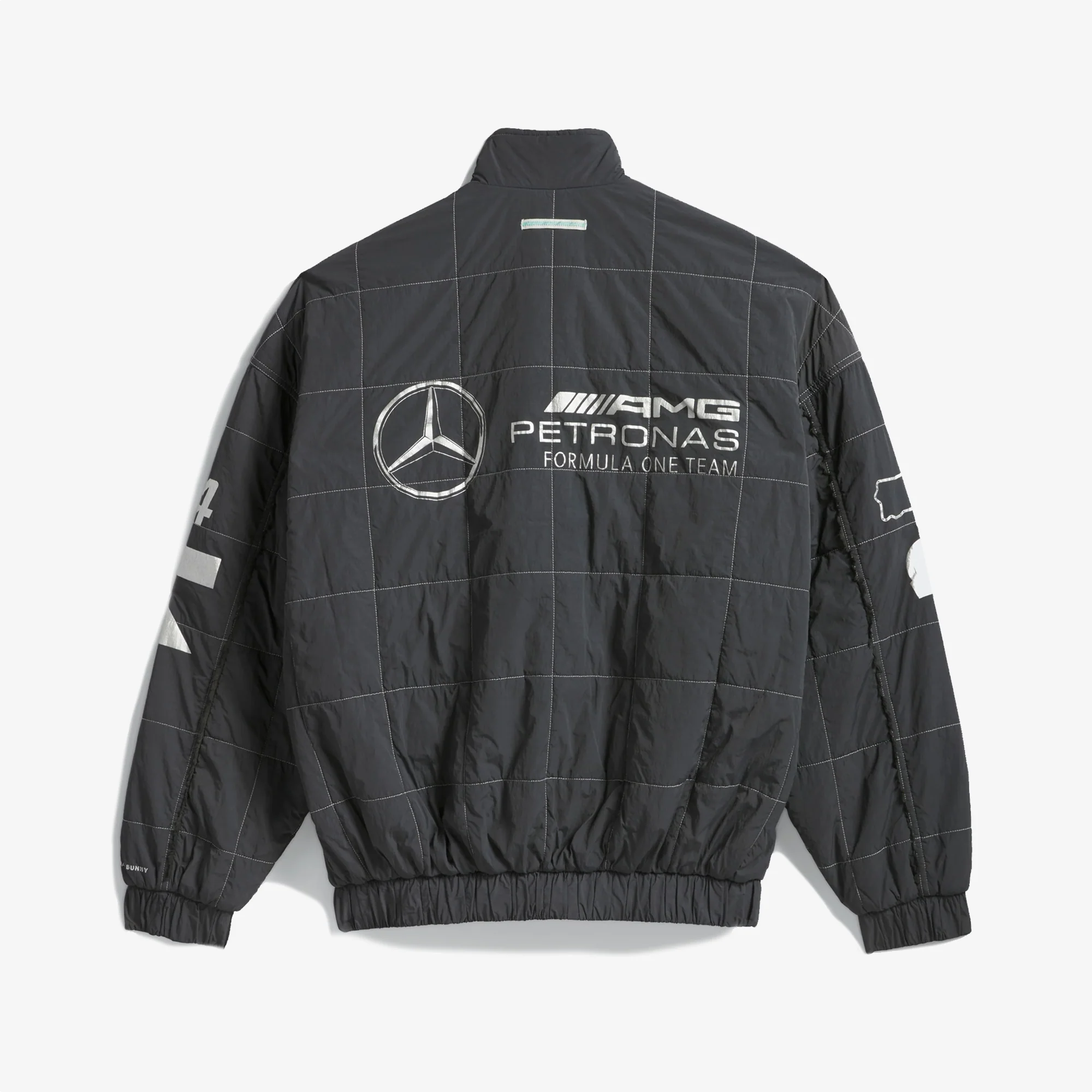 ADIDAS ORIGINALS | BAD BUNNY X MERCEDES - AMG PETRONAS FORMULA ONE TEAM JACKET { DGH SOLID GREY - Image 5