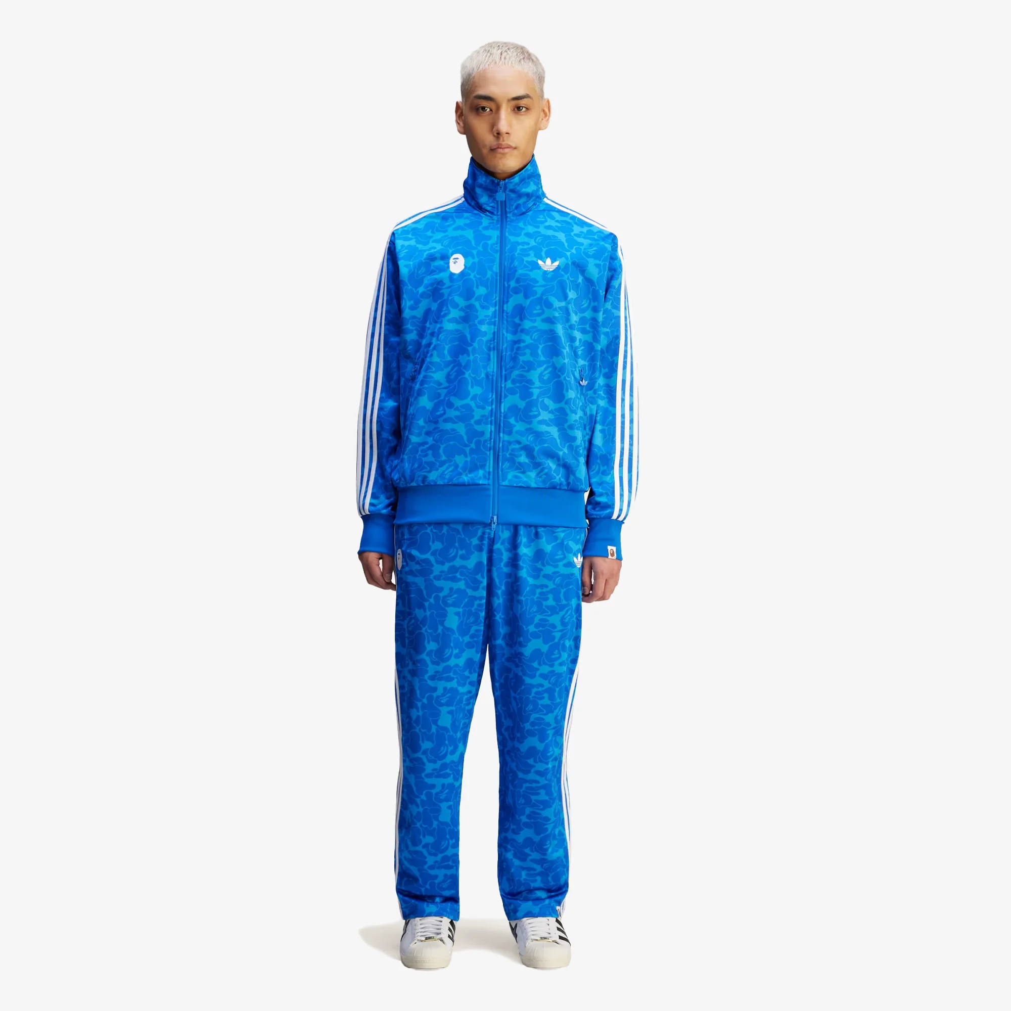 Adidas Originals | BAPE FIREBIRD TRACK PANTS { BLUE - Image 3