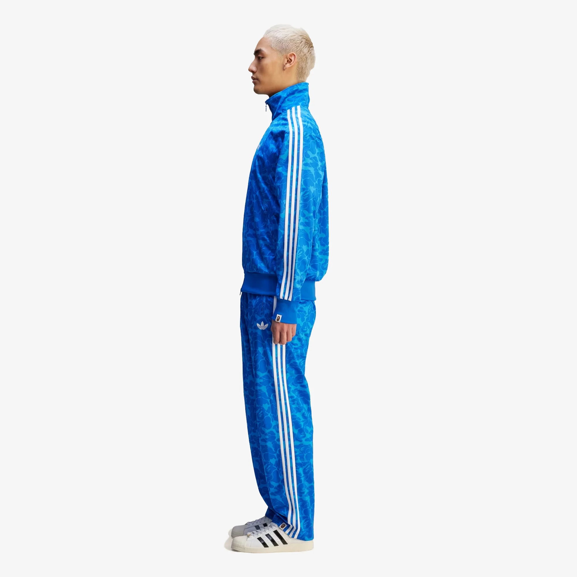 Adidas Originals | BAPE FIREBIRD TRACK PANTS { BLUE - Image 4