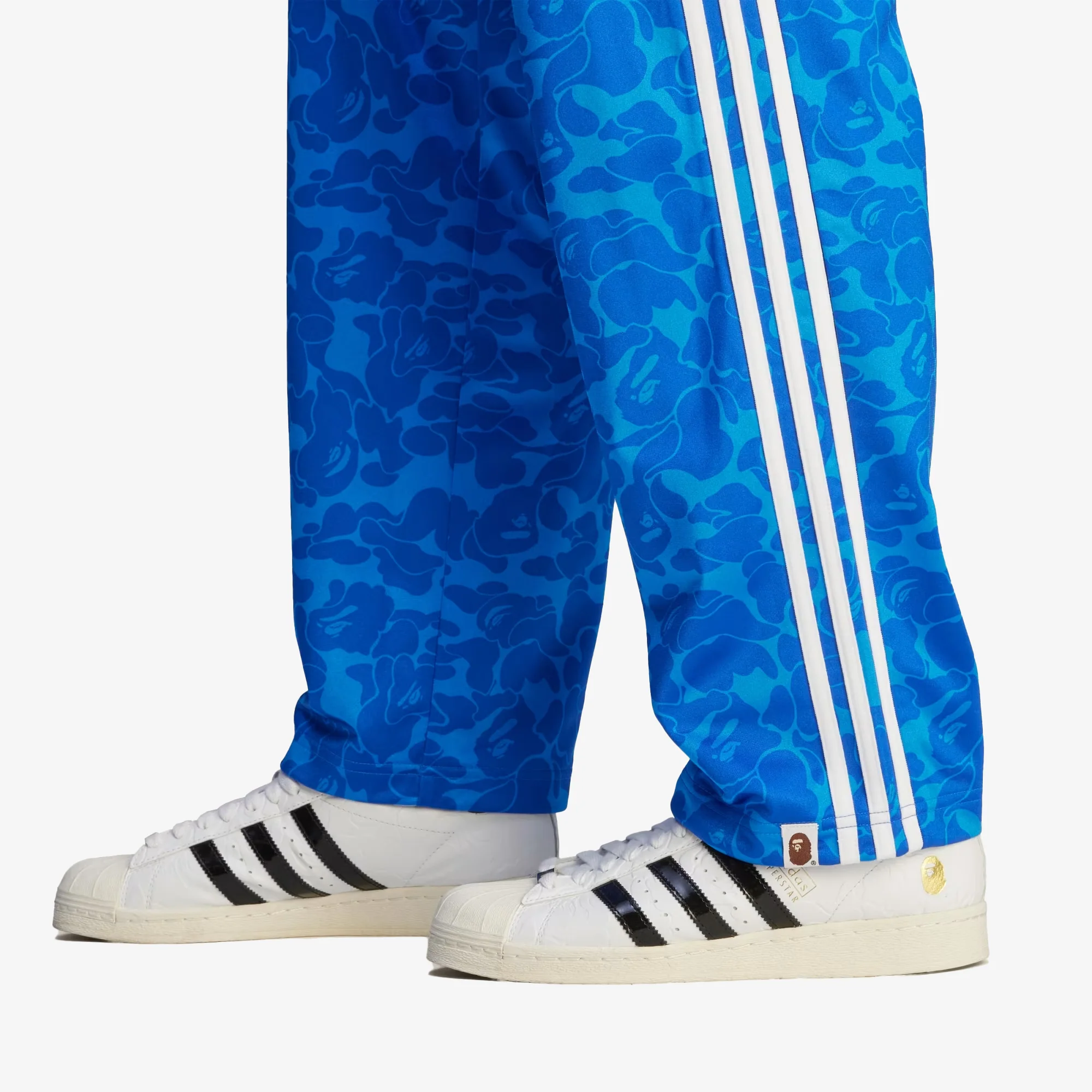 Adidas Originals | BAPE FIREBIRD TRACK PANTS { BLUE - Image 7
