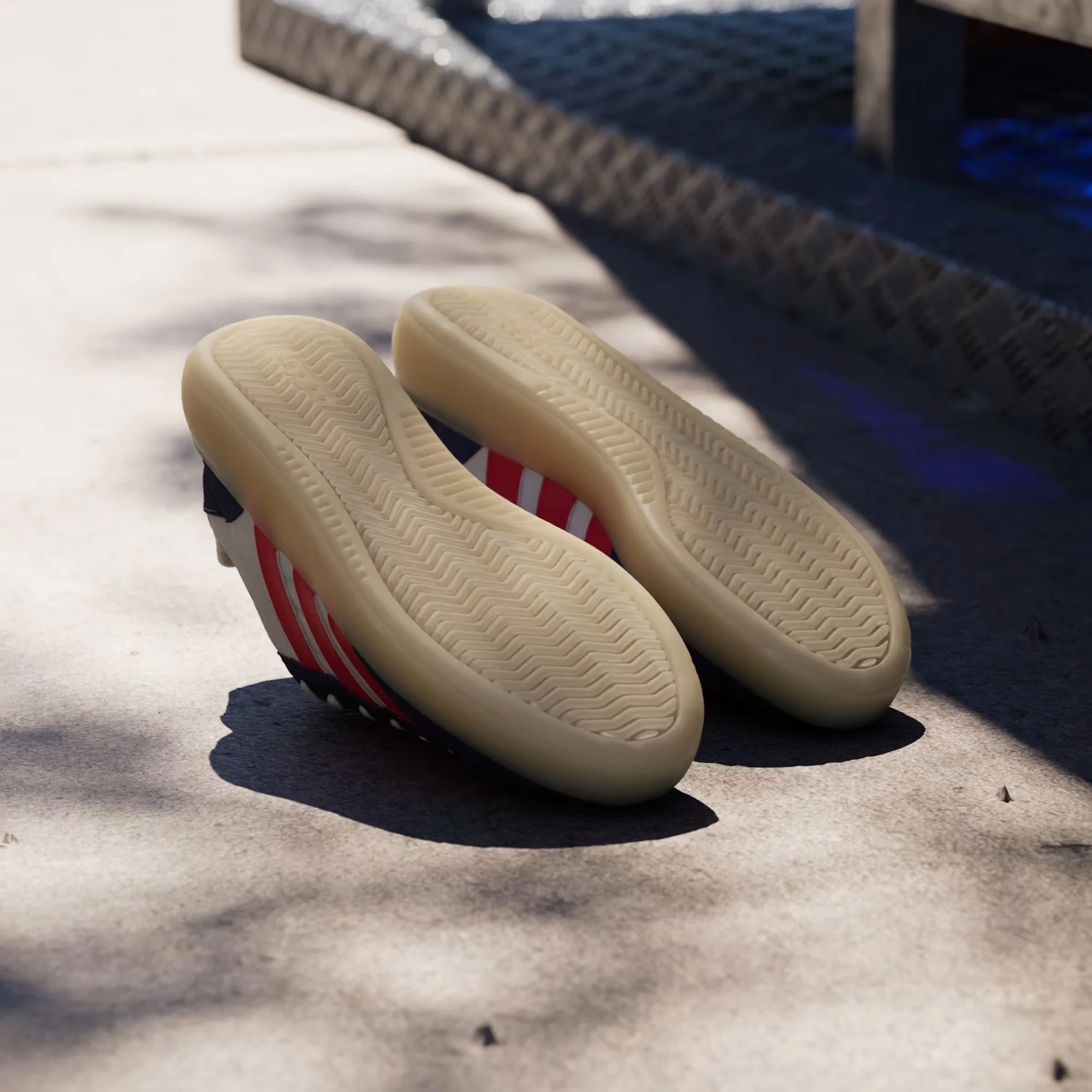 Adidas Originals | BARREDA DECODE { OFF WHITTE/PURE RUBY/DARK BLUE - Image 6