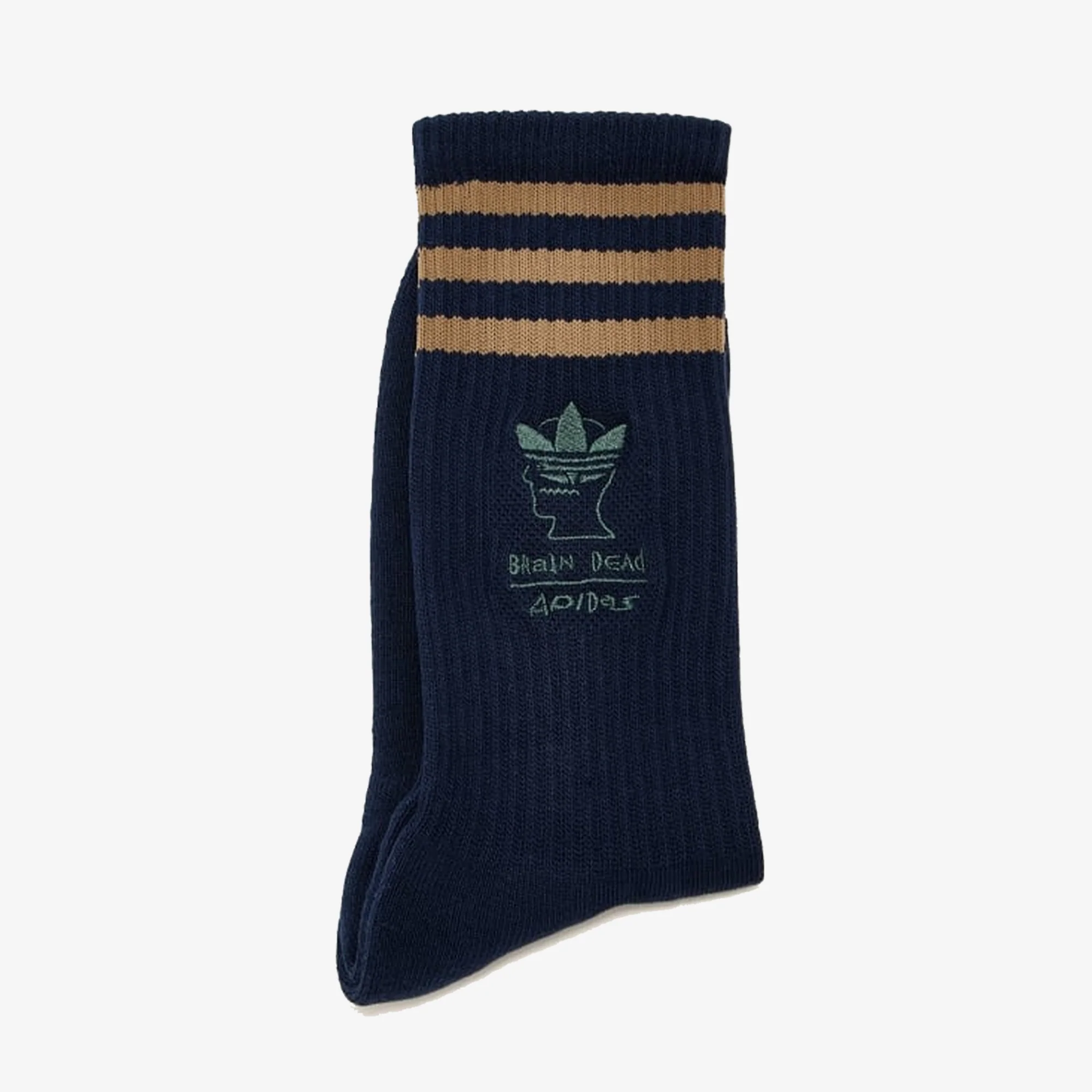 Adidas Originals | BRAIN DEAD SOCKS { NAVY/BROWN - Image 3