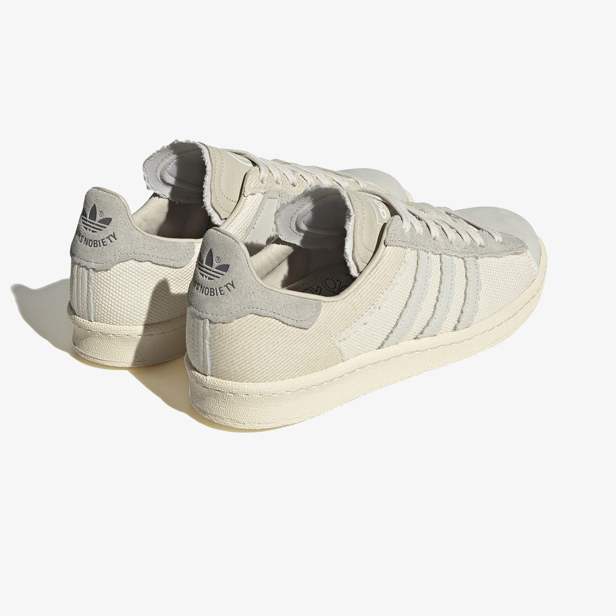 Adidas Originals | CAMPUS HIGHSNOBIETY HIGHART { CRYSTAL WHITE/WHITE TINT/CHALK WHITE - Image 4