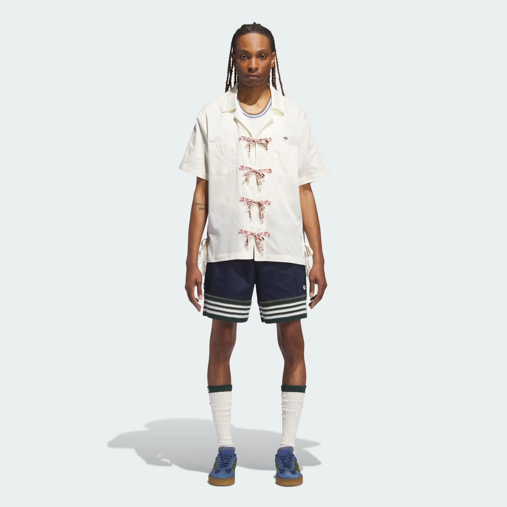 ADIDAS ORIGINALS | CLOT BOWLING SHIRT BY EDISON CHEN { CREAM WHITE - Image 5