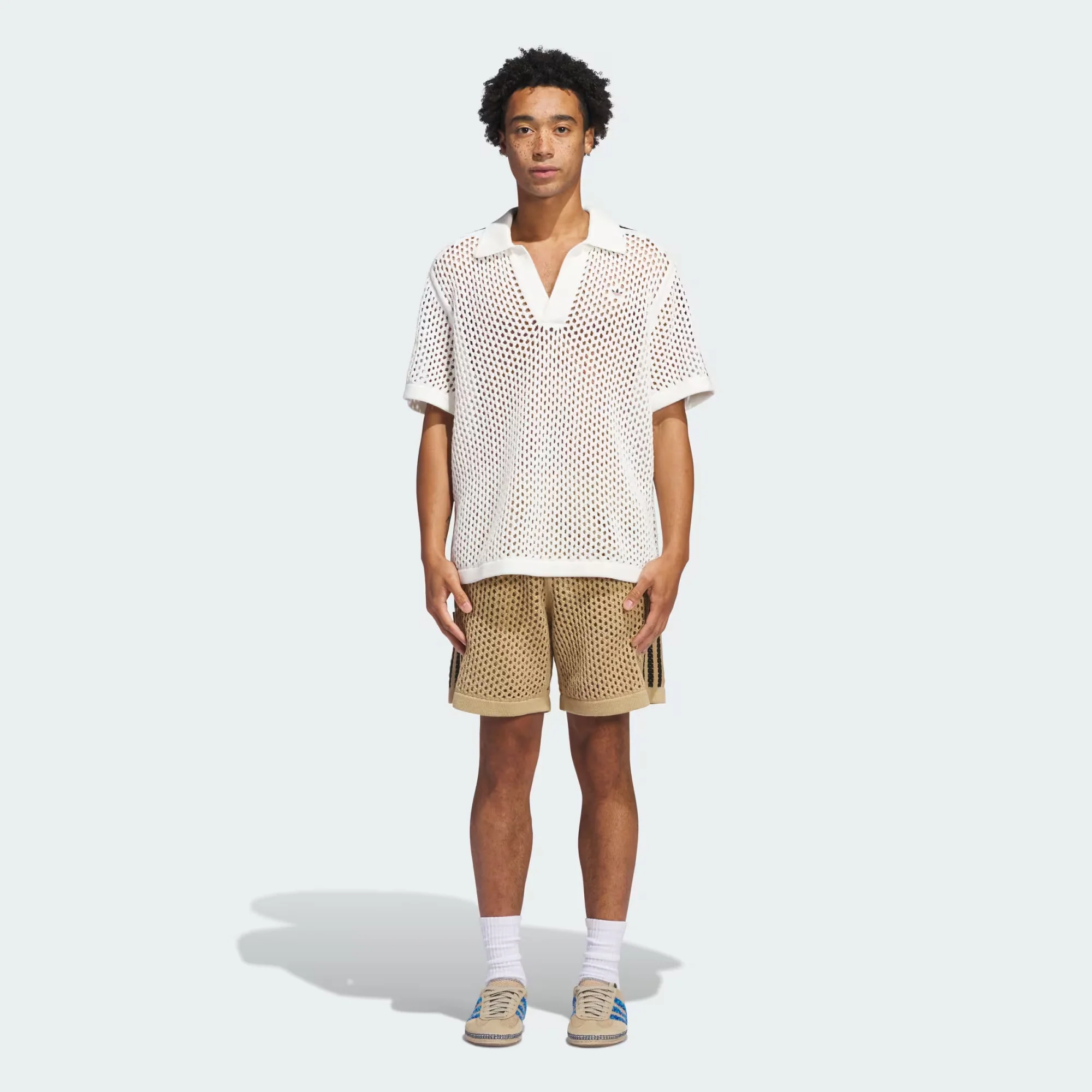 ADIDAS ORIGINALS | CLOT CROCHET POLO BY EDISON CHEN { CORE WHITE - Image 5