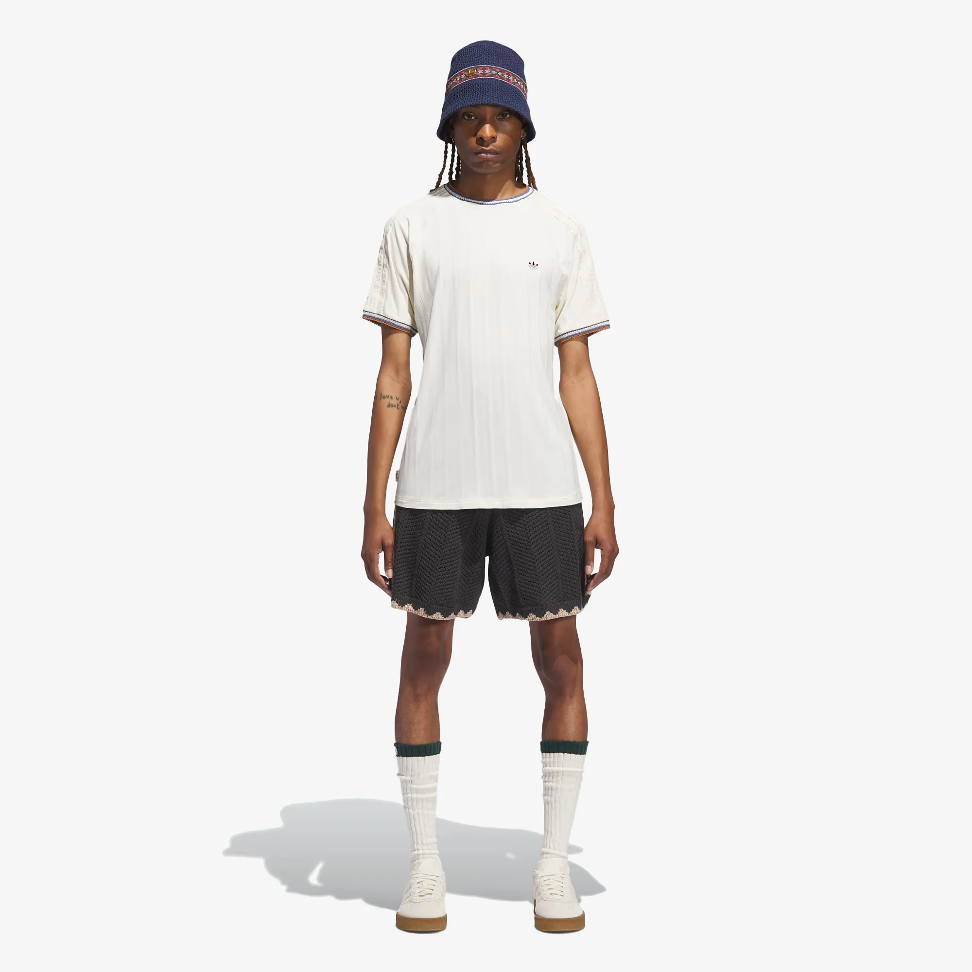 ADIDAS ORIGINALS | CLOT CROCHET SHORTS BY EDISON CHEN { CARBON - Image 3