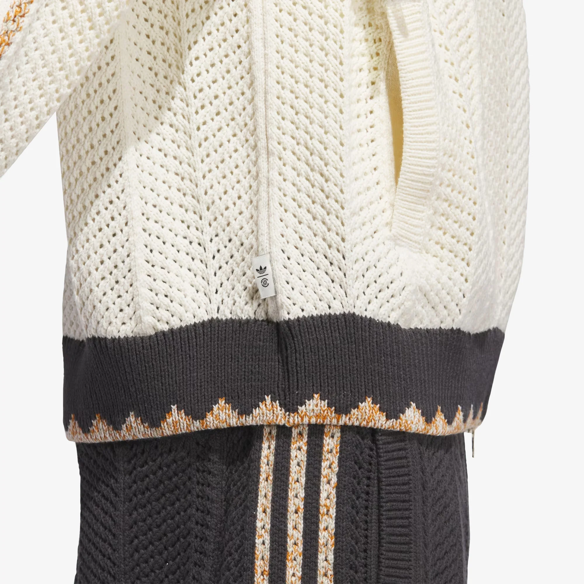 ADIDAS ORIGINALS | CLOT CROCHET SST TRACK TOP BY EDISON CHEN { CREAM WHITE - Image 4