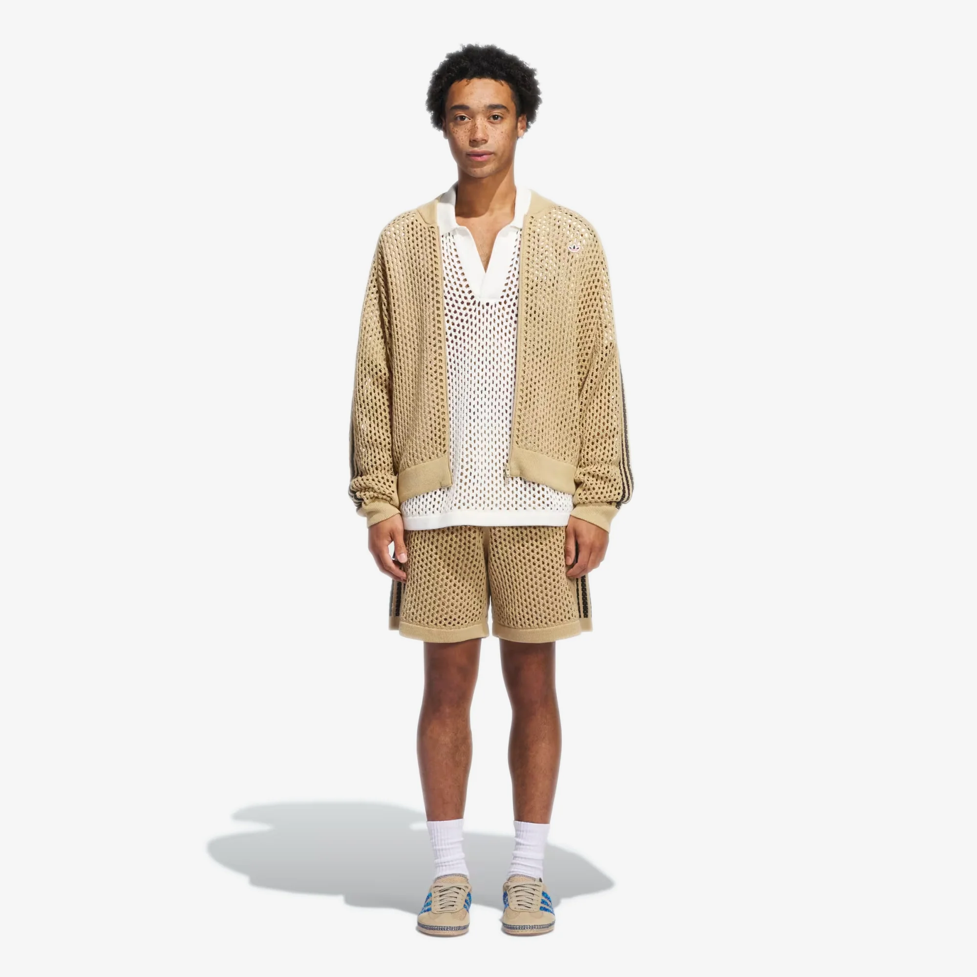 ADIDAS ORIGINALS | CLOT CROCHET TRACK TOP BY EDISON { BEIGE TONE - Image 5