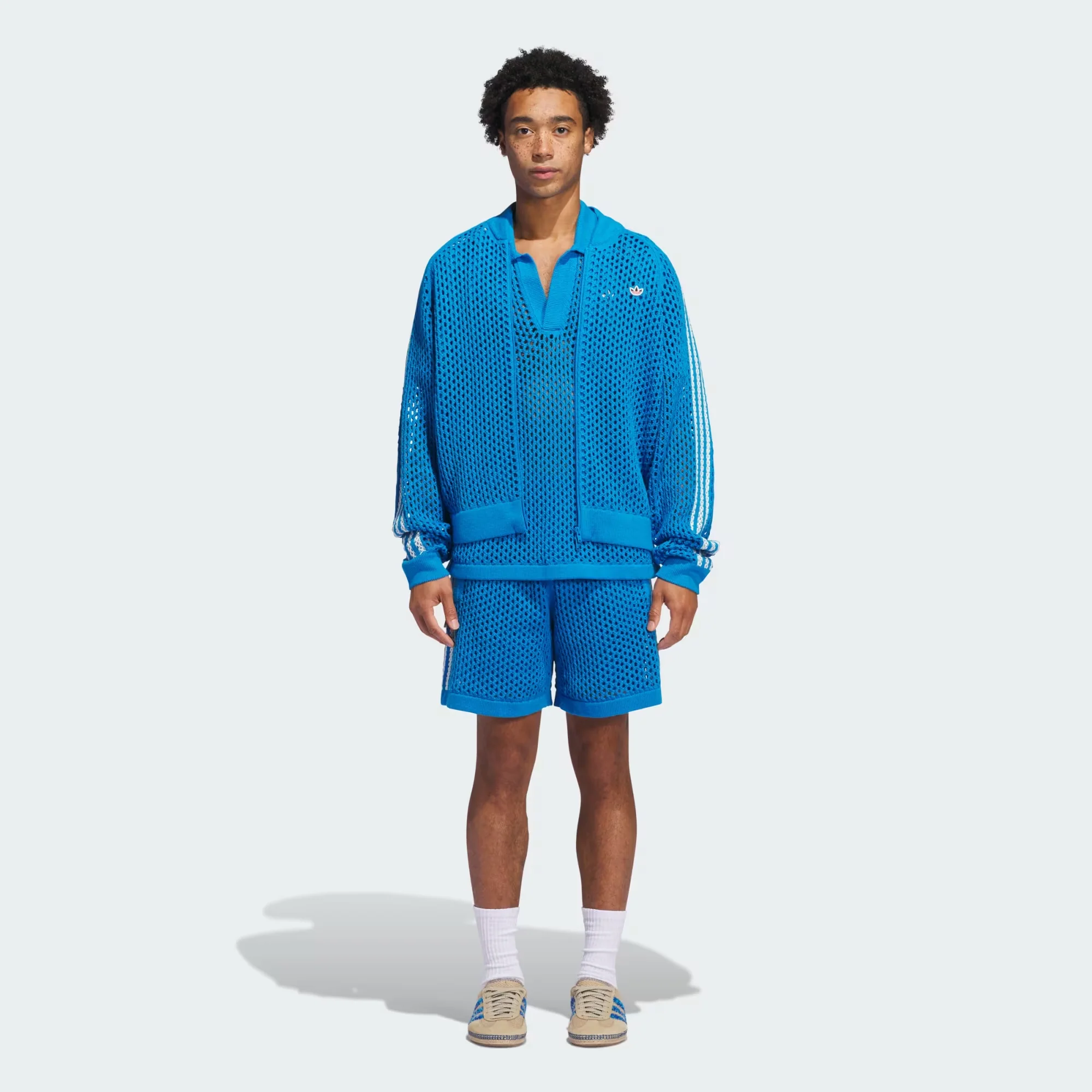 ADIDAS ORIGINALS | CLOT CROCHET TRACK TOP BY EDISON CHEN { BRIGHT BLUE - Image 5