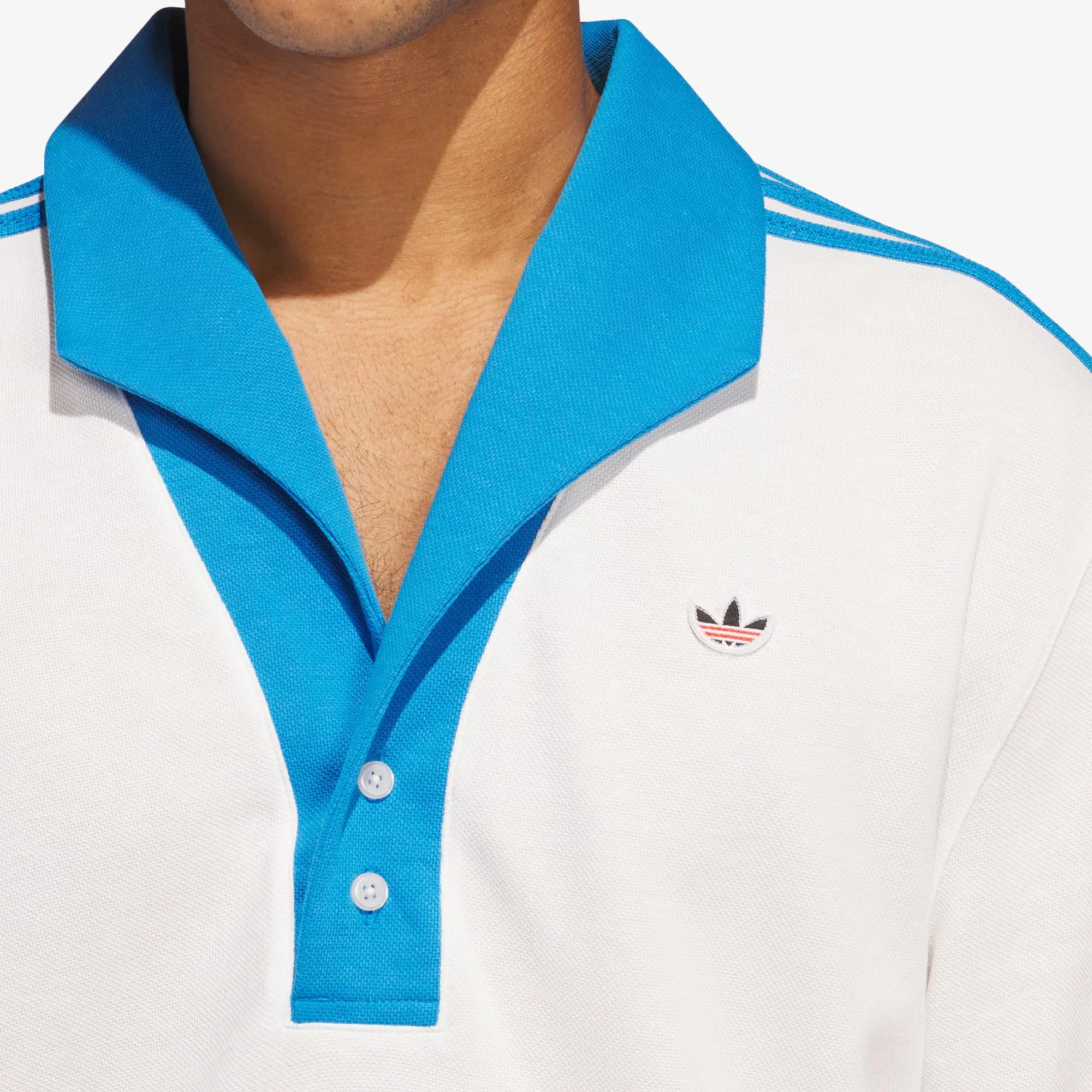 ADIDAS ORIGINALS | CLOT PIQUE POLO BY EDISON CHEN { CORE WHITE - Image 3