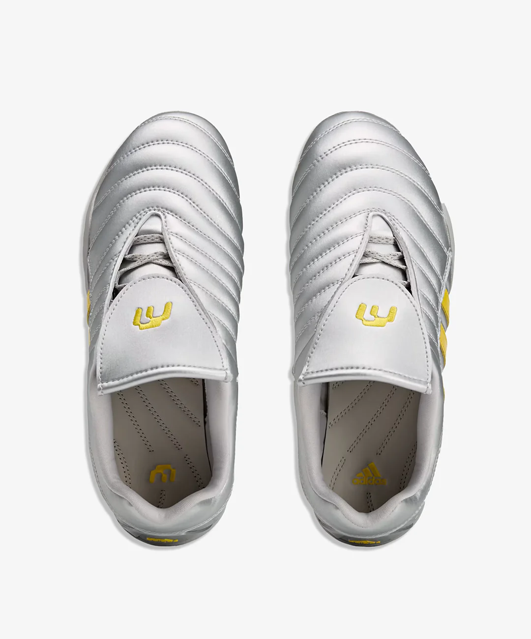 ADIDAS ORIGINALS | ELITE MEI MIAOU SLIP ON { SILVER METALLIC/NAVY/HAZY YELLOW - Image 2