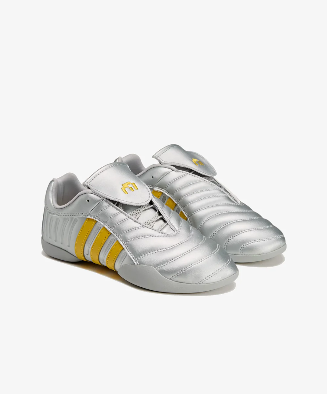 ADIDAS ORIGINALS | ELITE MEI MIAOU SLIP ON { SILVER METALLIC/NAVY/HAZY YELLOW - Image 3