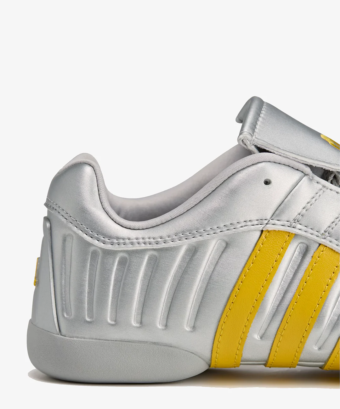 ADIDAS ORIGINALS | ELITE MEI MIAOU SLIP ON { SILVER METALLIC/NAVY/HAZY YELLOW - Image 6