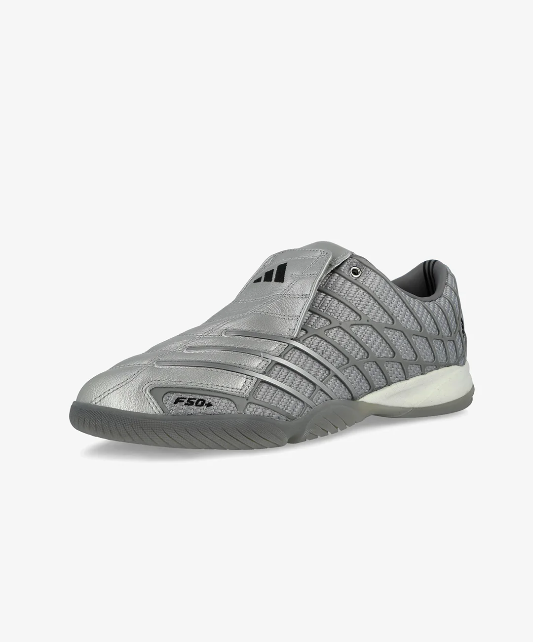 Adidas | F50 SALA { SILVER METTALIC/ GREY THREE - Image 4