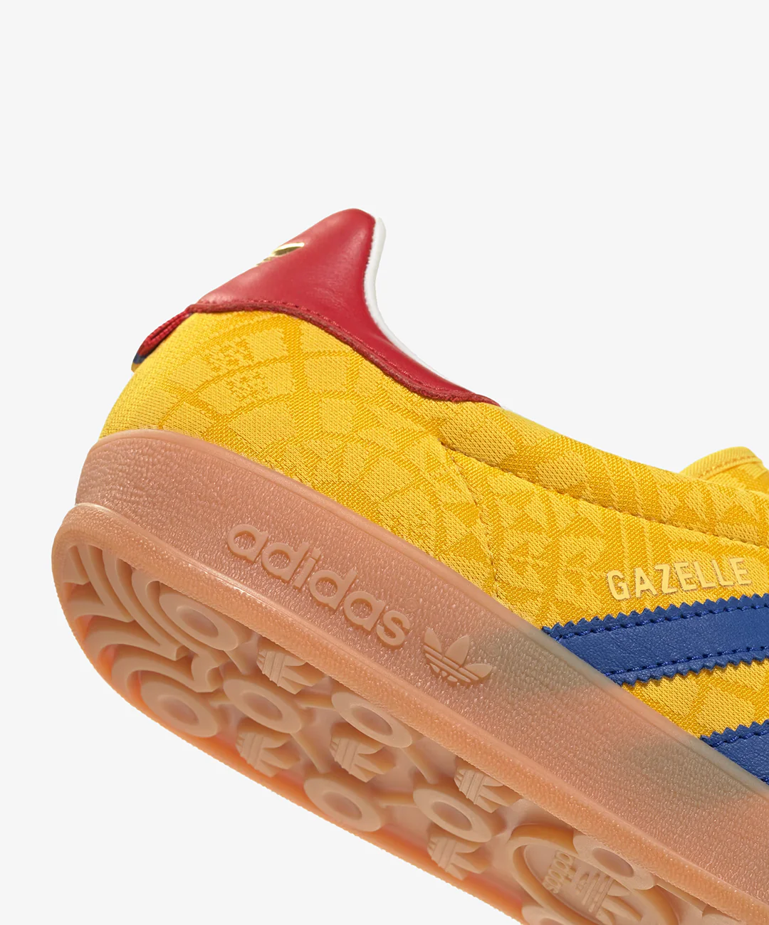 ADIDAS ORIGINALS | GAZELLE INDOOR { BOLD GOLD/POWER BLUE/TEAM COLLEGIATE RED - Image 5