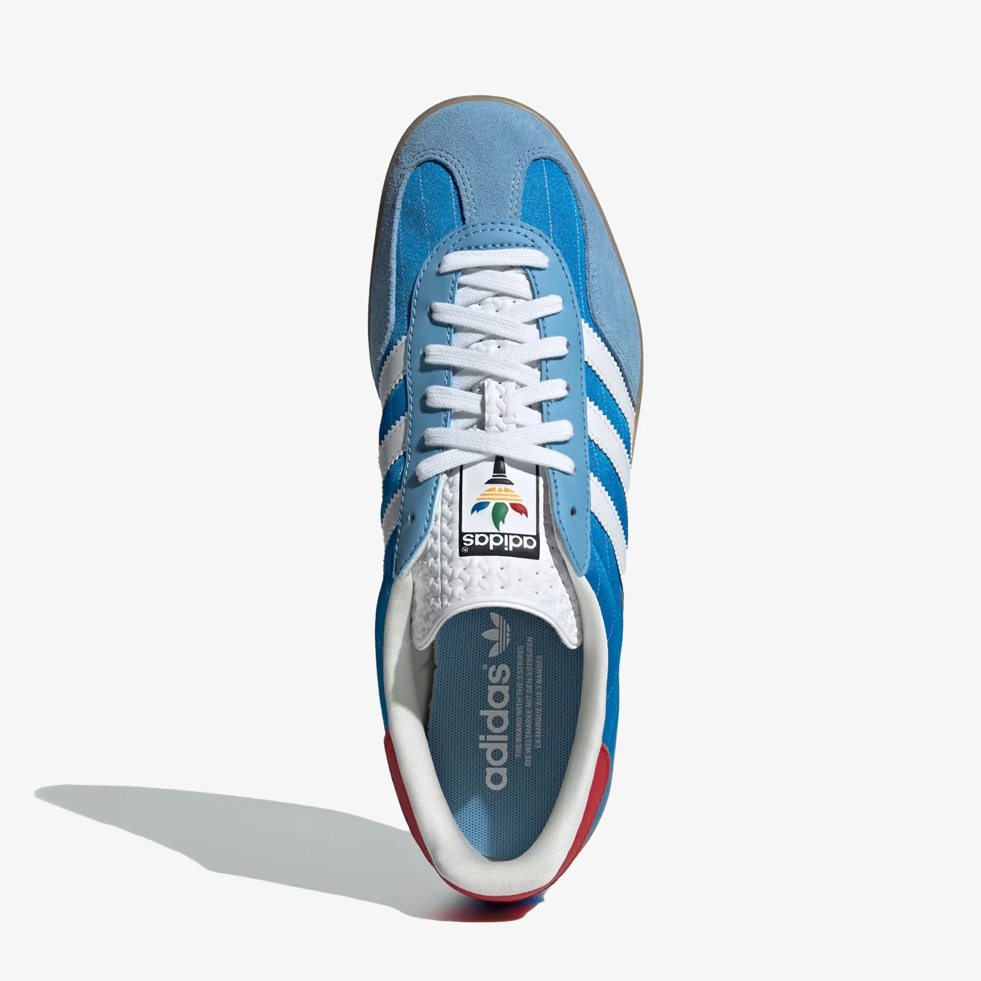 ADIDAS ORIGINALS | GAZELLE INDOOR { BRIGHT BLUE/CLOUD WHITE/GUM - Image 2