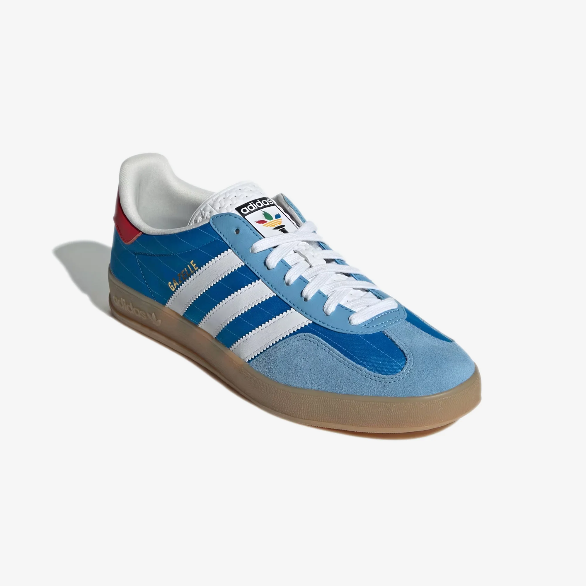 ADIDAS ORIGINALS | GAZELLE INDOOR { BRIGHT BLUE/CLOUD WHITE/GUM - Image 4