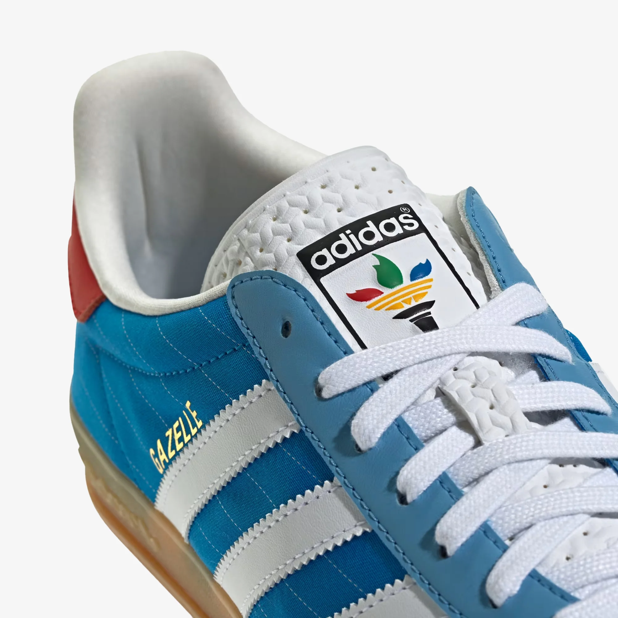 ADIDAS ORIGINALS | GAZELLE INDOOR { BRIGHT BLUE/CLOUD WHITE/GUM - Image 6
