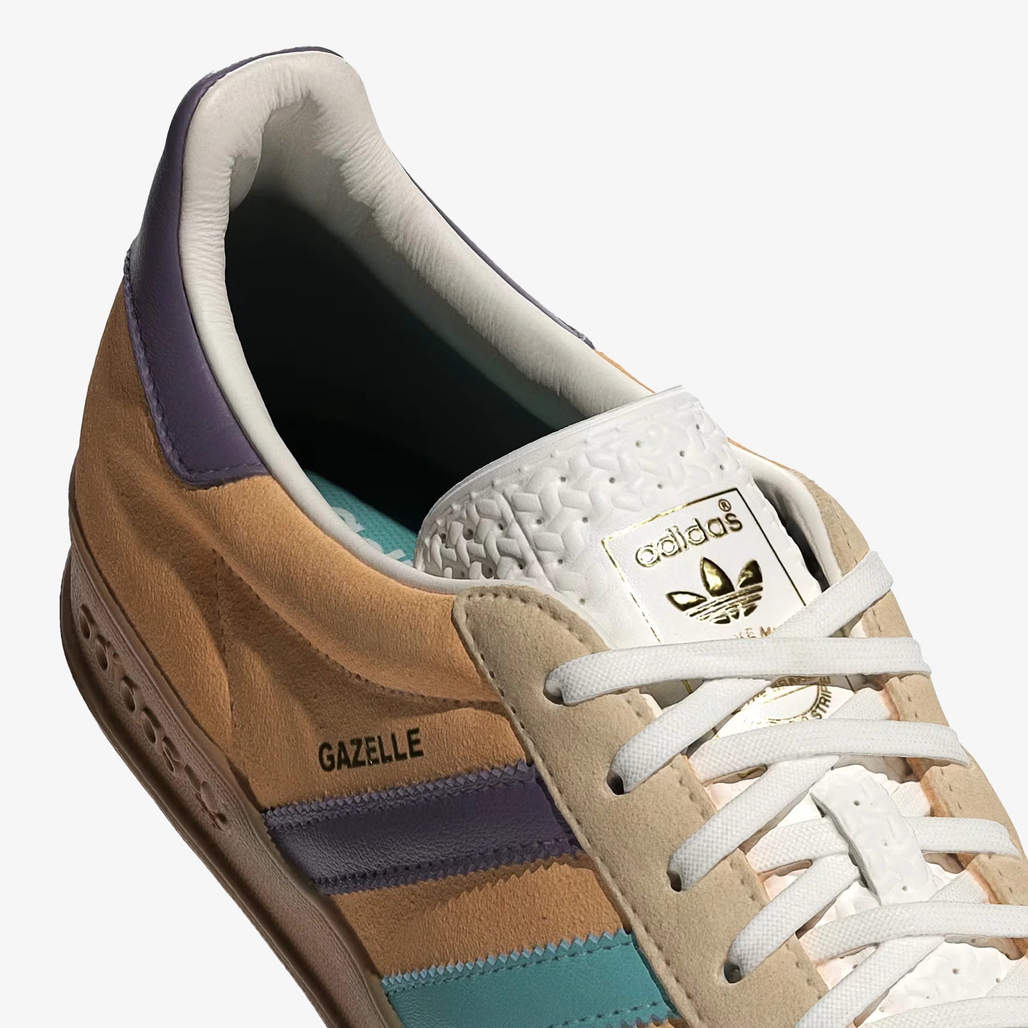 Adidas Originals | GAZELLE INDOOR { GLOW ORANGE/VIOLET/OFF WHITE - Image 5
