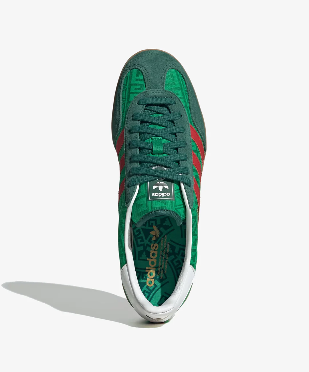 ADIDAS ORIGINALS | GAZELLE INDOOR { GREEN/BETTER SCARLET/COLLEGIATE GREEN - Image 2