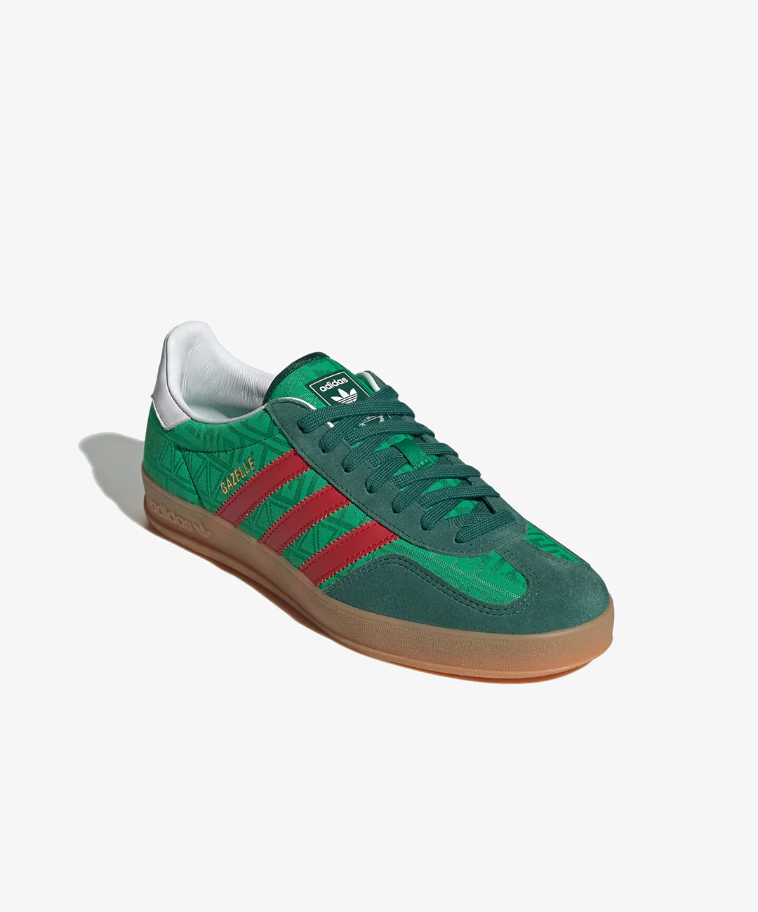 ADIDAS ORIGINALS | GAZELLE INDOOR { GREEN/BETTER SCARLET/COLLEGIATE GREEN - Image 3