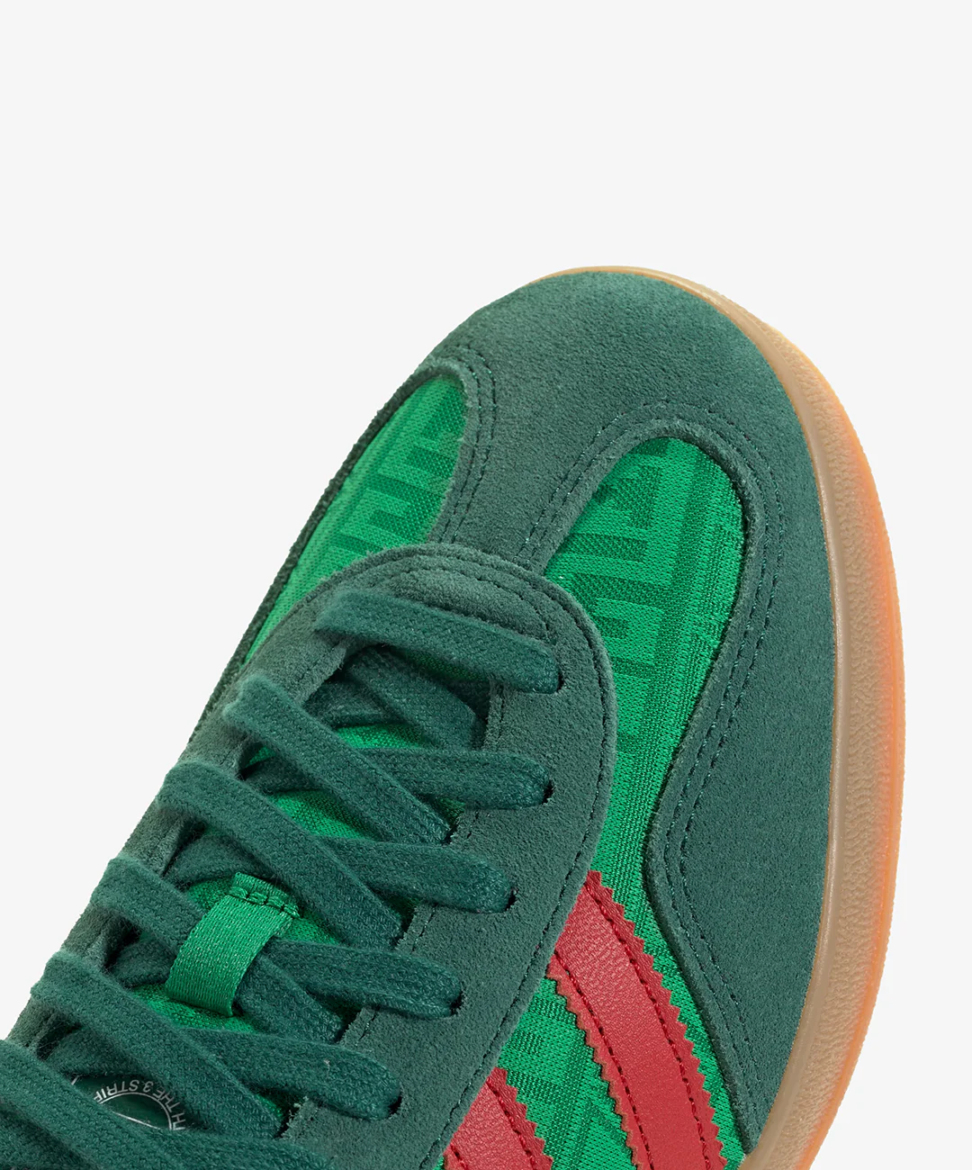 ADIDAS ORIGINALS | GAZELLE INDOOR { GREEN/BETTER SCARLET/COLLEGIATE GREEN - Image 5