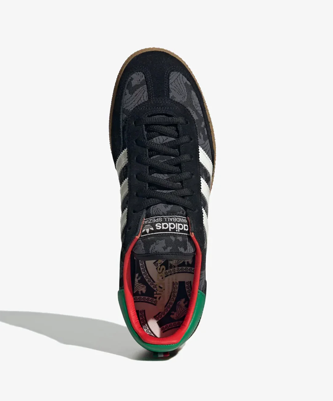 ADIDAS ORIGINALS | HANDBALL SPEZIAL { CORE BLACK/CORE WHITE/GREEN - Image 2