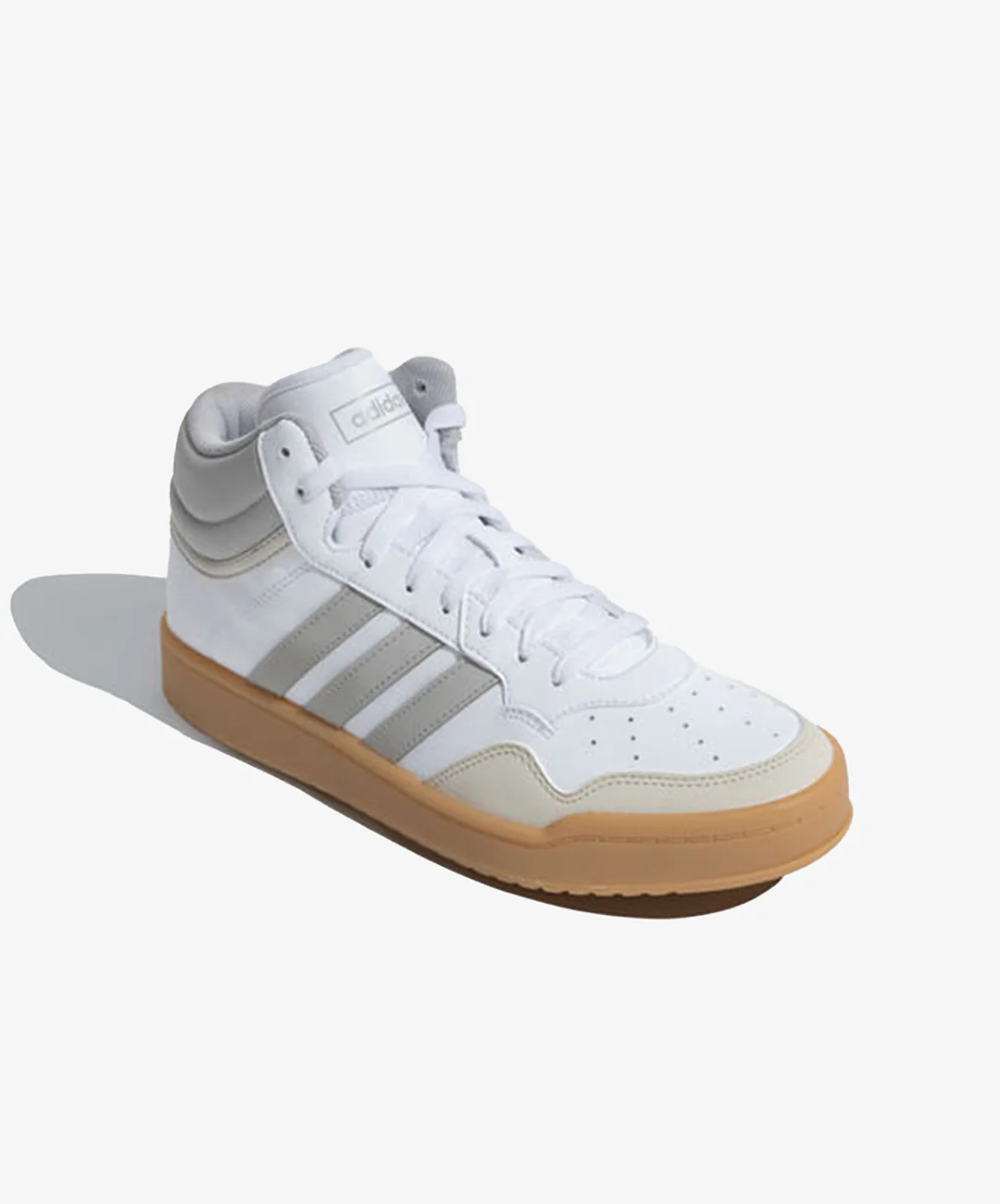 ADIDAS ORIGINALS | HOOPS 4.0 MID IKD { FTWWHT/GRETWO/GUM3 - Image 3