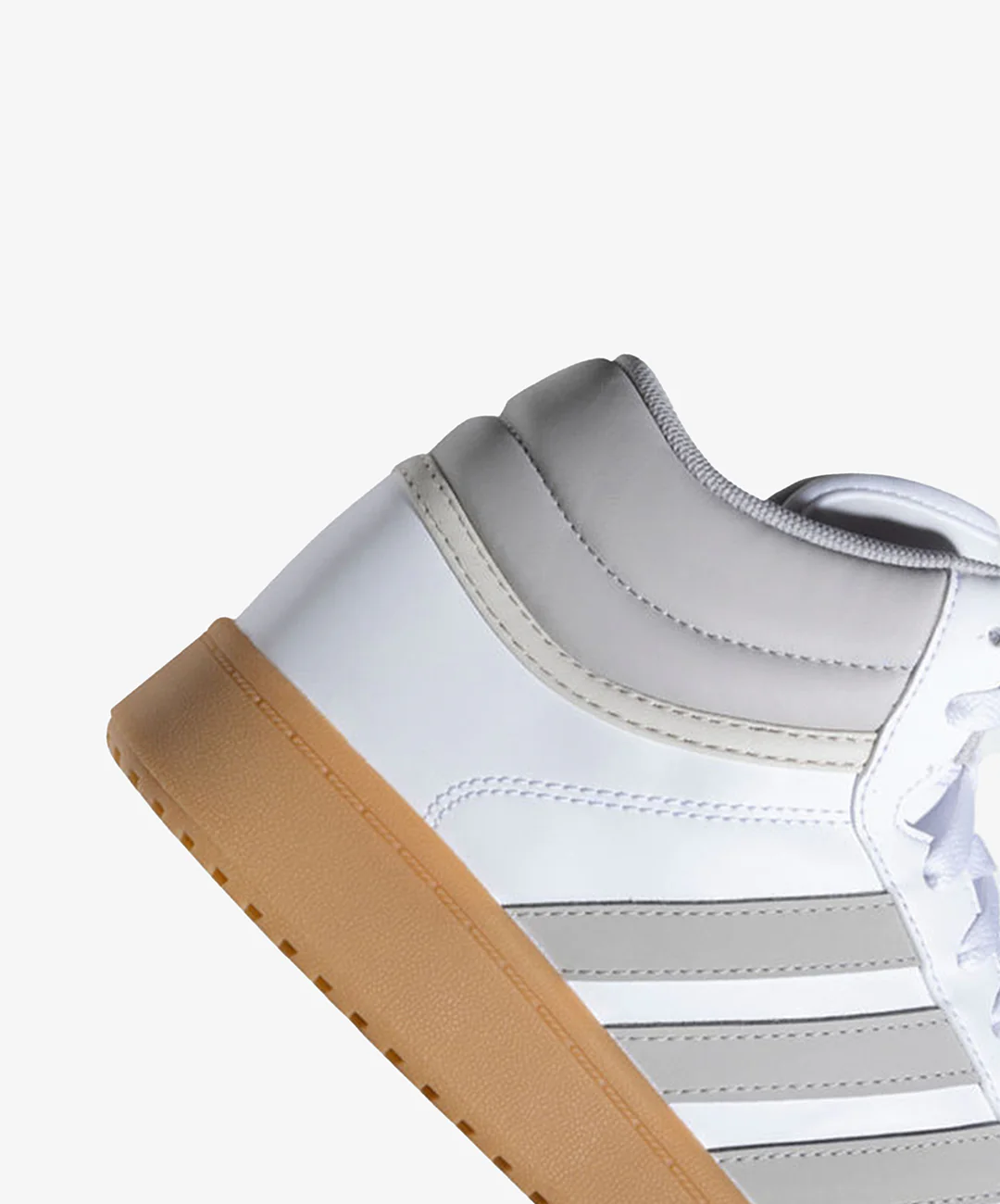 ADIDAS ORIGINALS | HOOPS 4.0 MID IKD { FTWWHT/GRETWO/GUM3 - Image 5