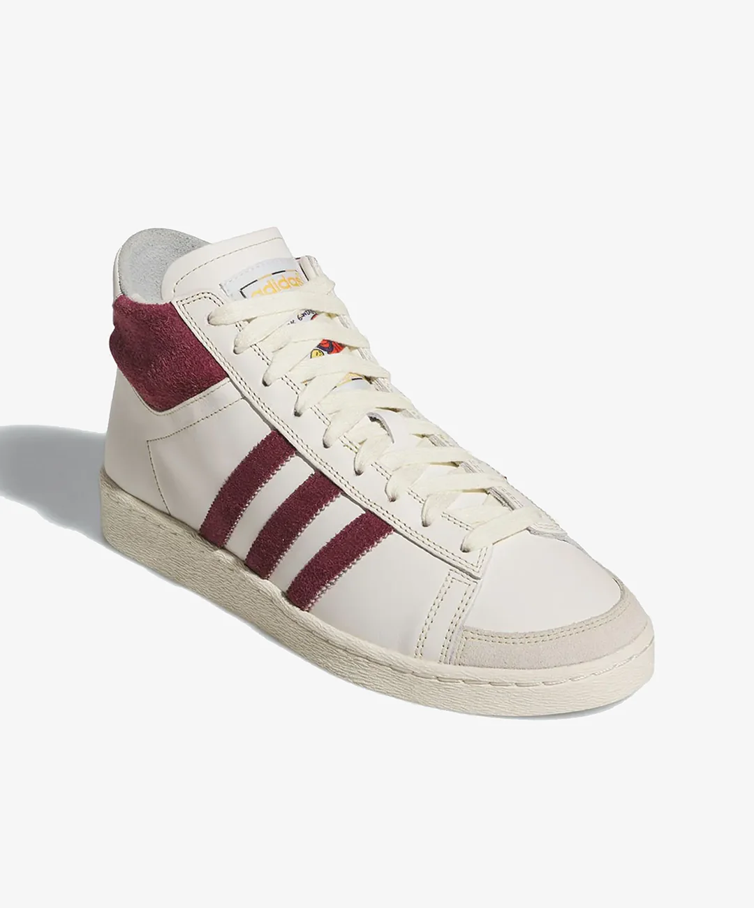 ADIDAS ORIGINALS | JABBAR HI x MARK GONZALES { CHALK WHITE/SHADOW RED/ALUMINA - Image 3
