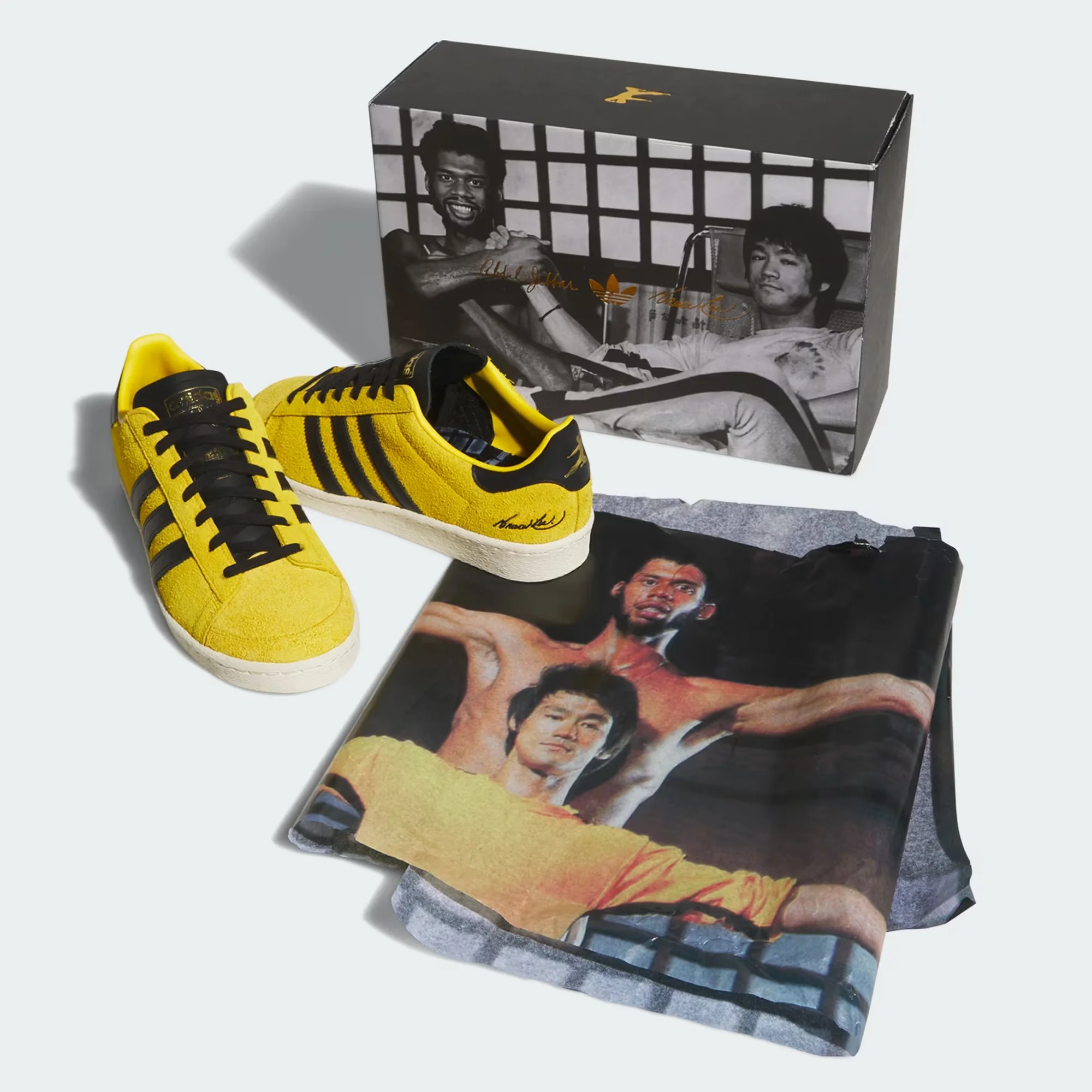 ADIDAS ORIGINALS | BRUCE LEE X ADIDAS JABBAR LO "GAME OF DEATH" { YELLOW/CORE BLACK/CREAM WHITE - Image 2