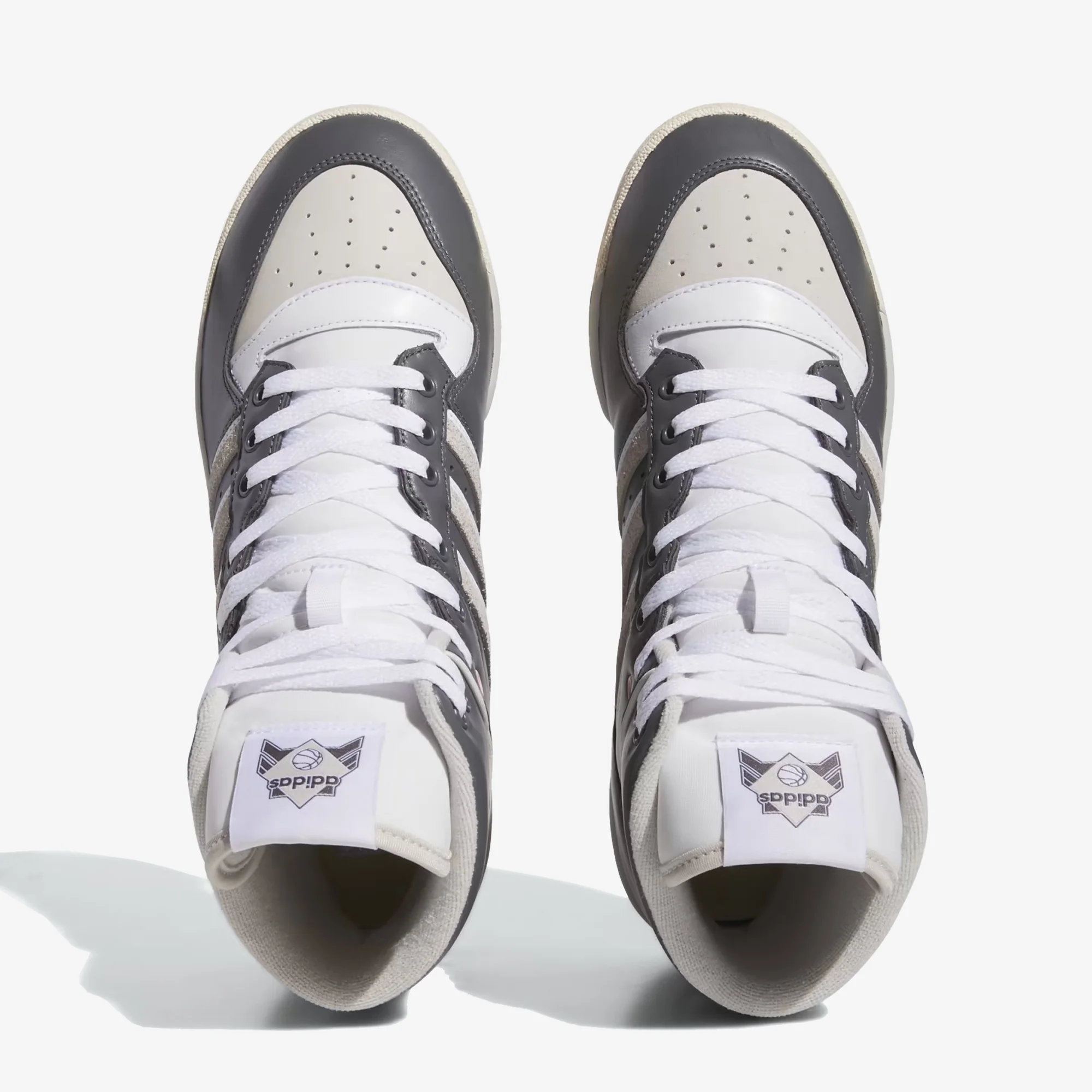 Adidas Originals | RIVALRY HIGH SCRATCHY { GREY FIVE/ GREY ONE /CREAM WHITE - Image 2