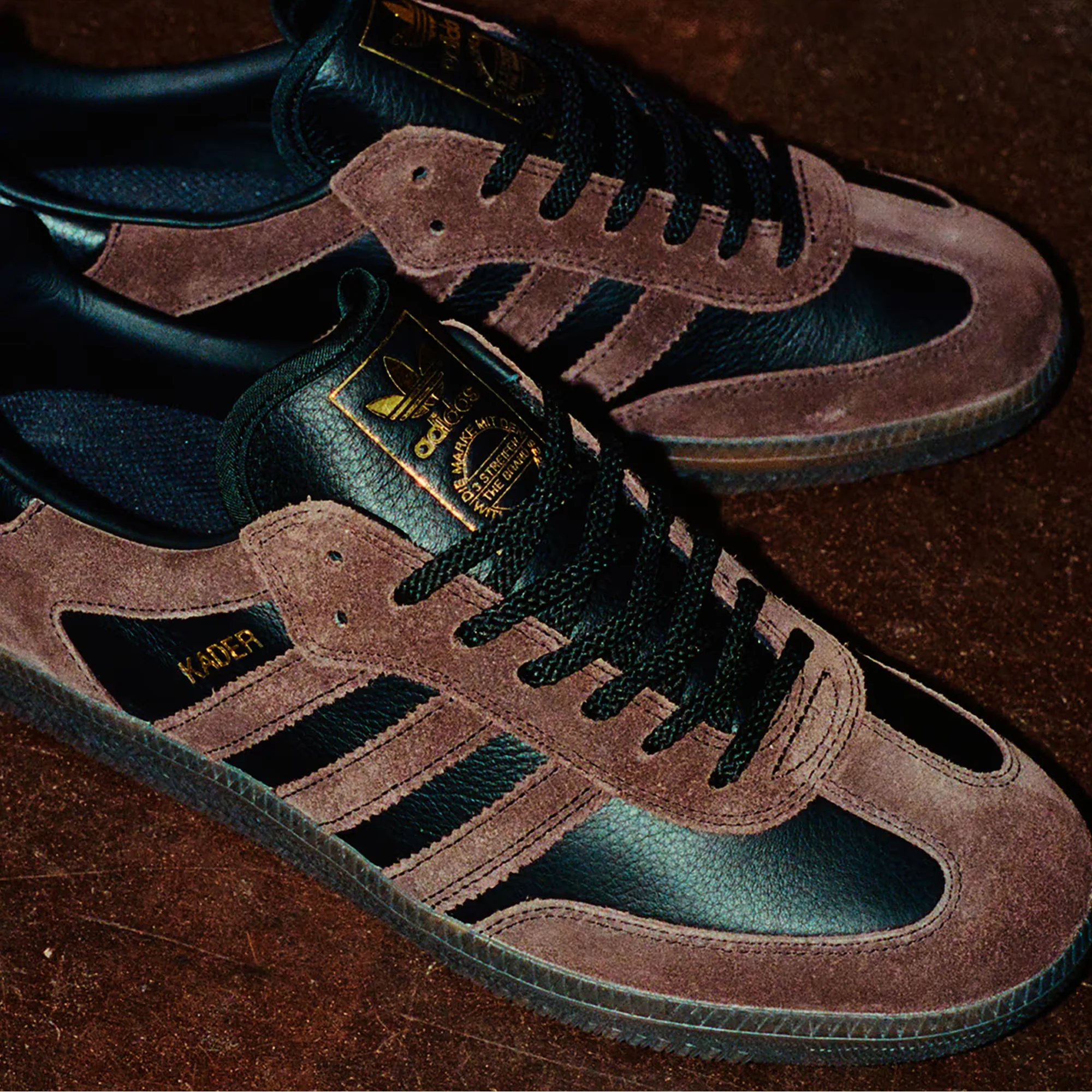 ADIDAS ORIGINALS | SAMBA ADV X KADER { CARBONBLACK/BROWN/GUM5 - Image 7