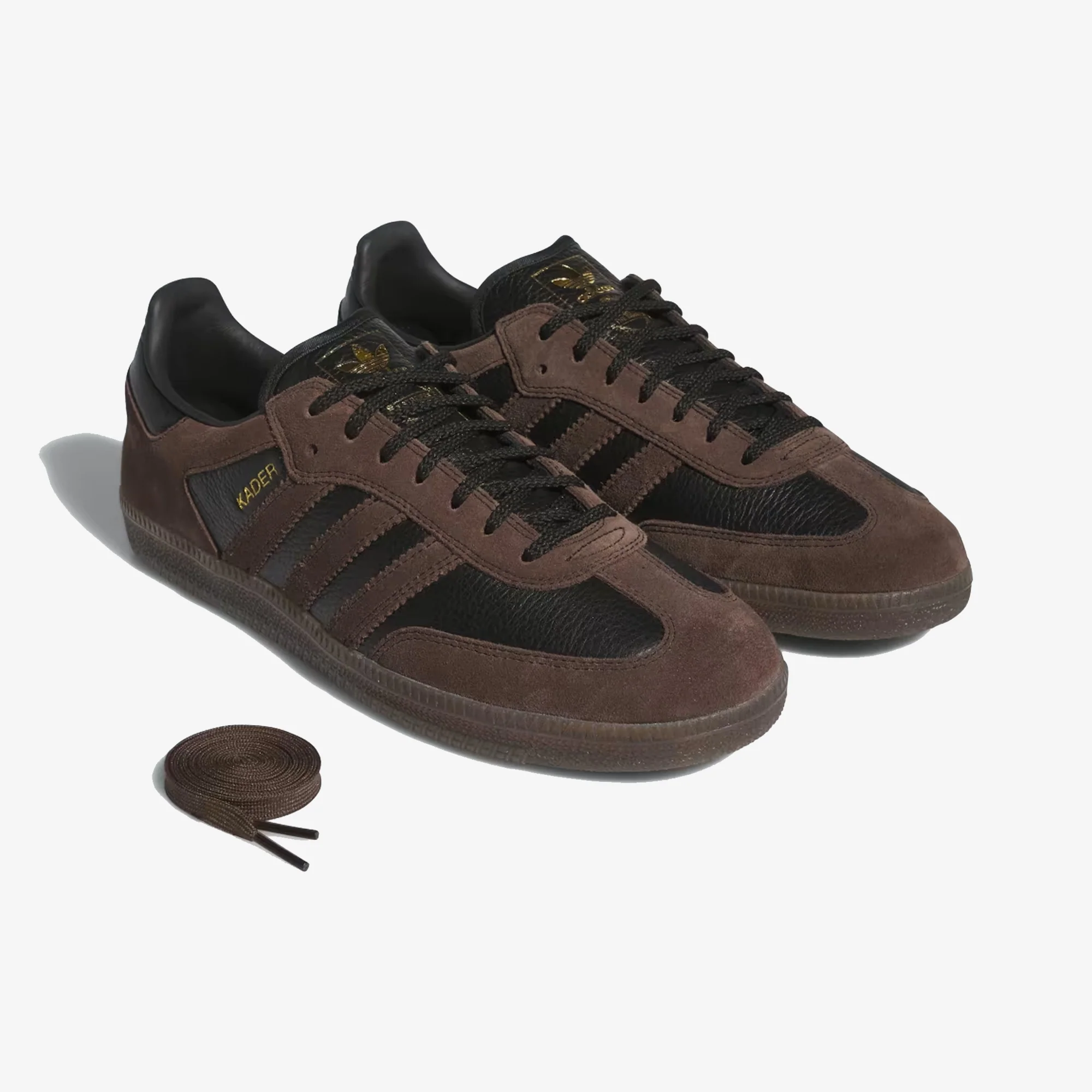 ADIDAS ORIGINALS | SAMBA ADV X KADER { CARBONBLACK/BROWN/GUM5 - Image 8