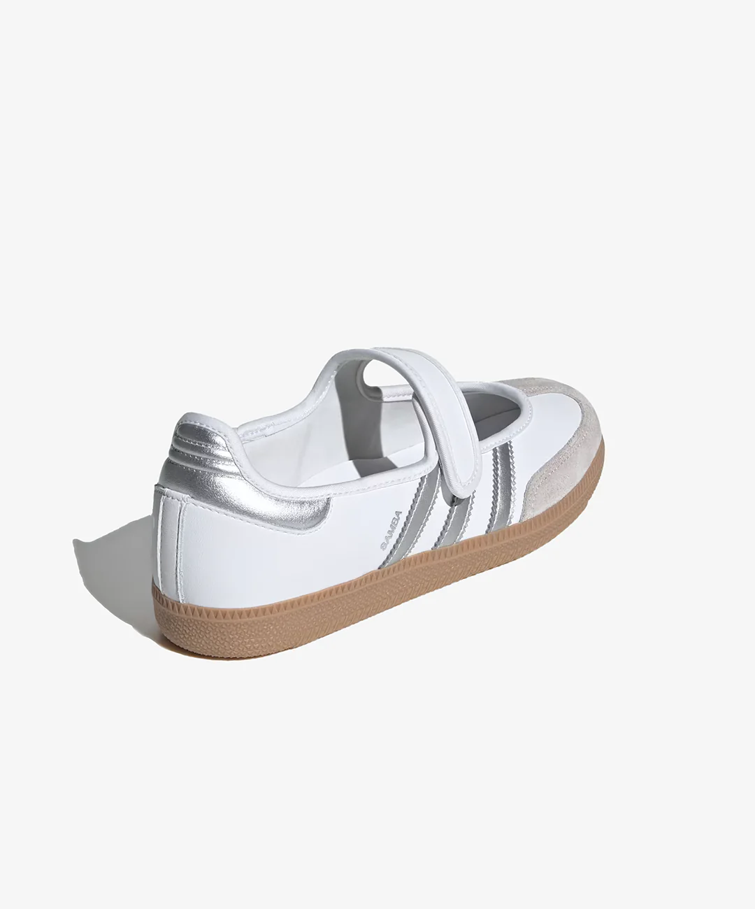 ADIDAS ORIGINALS | SAMBA JANE { WHITE/SILVER METALLIC-GUM - Image 3
