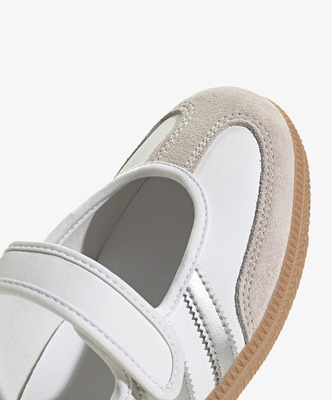 ADIDAS ORIGINALS | SAMBA JANE { WHITE/SILVER METALLIC-GUM - Image 4