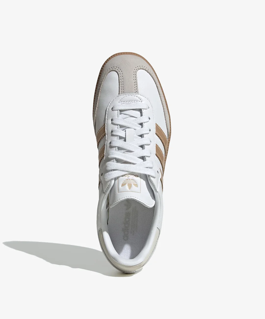 ADIDAS ORIGINALS | SAMBA OG { CLOUD WHITE/WONDER GOLD MET./GREY ONE - Image 2