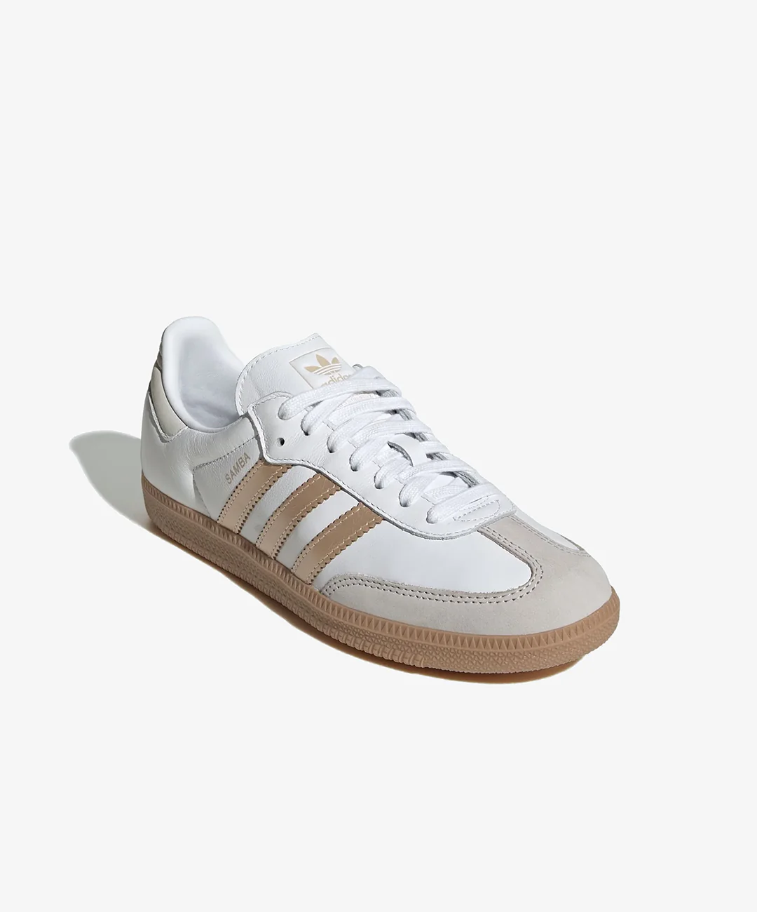 ADIDAS ORIGINALS | SAMBA OG { CLOUD WHITE/WONDER GOLD MET./GREY ONE - Image 3