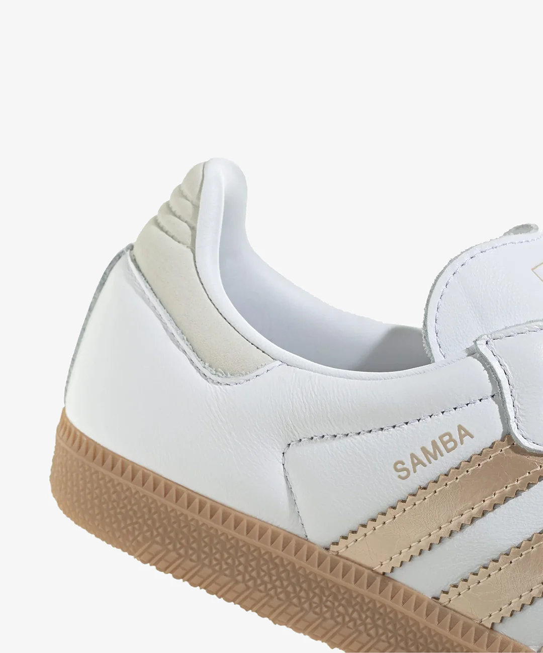 ADIDAS ORIGINALS | SAMBA OG { CLOUD WHITE/WONDER GOLD MET./GREY ONE - Image 4