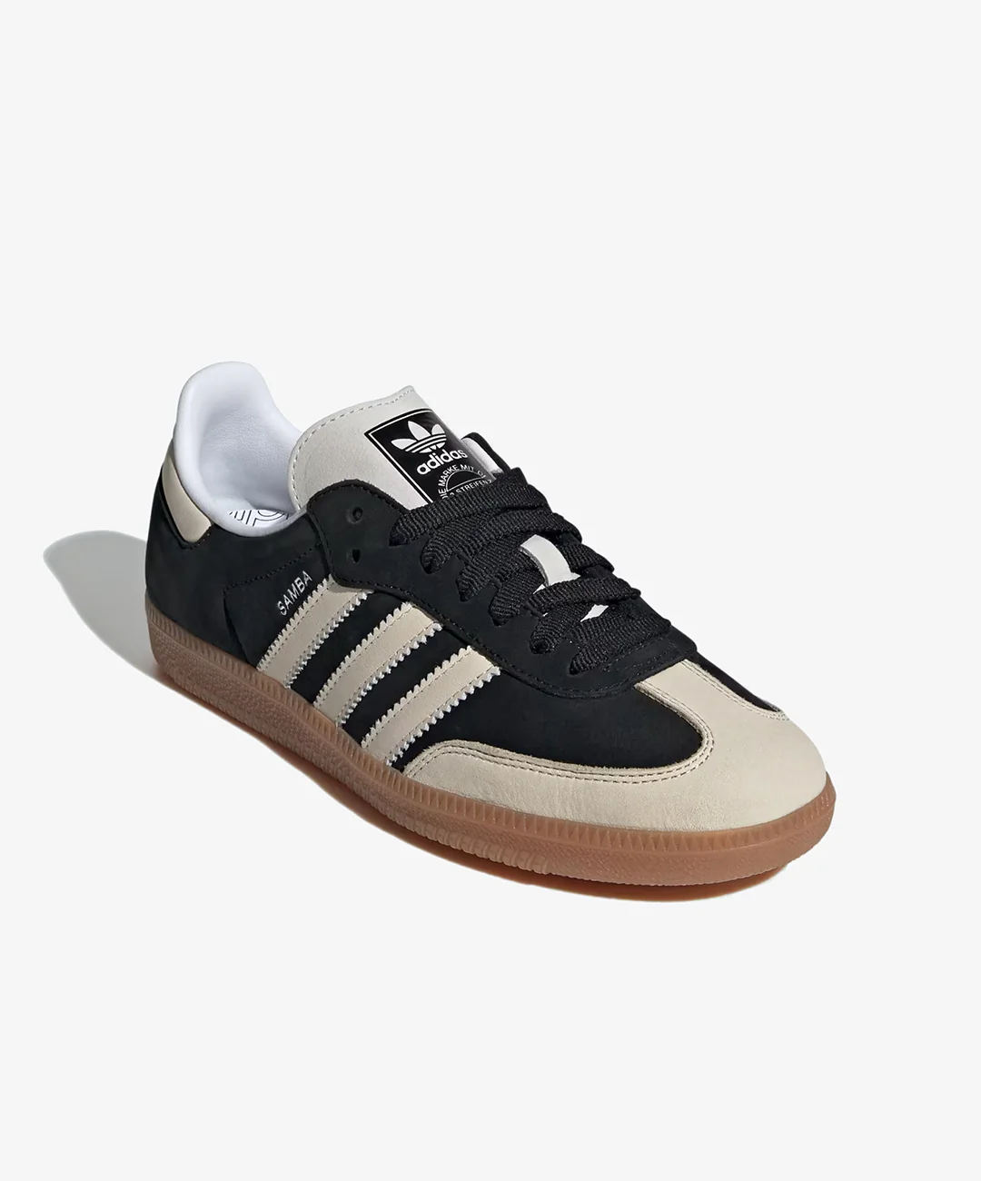 Adidas Originals | SAMBA OG { CORE BLACK/WONDER WHITE/SILVER METALLIC - Image 3