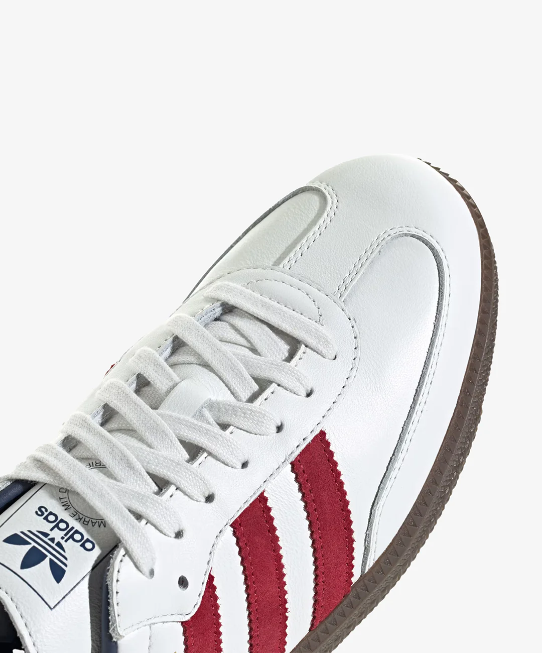 ADIDAS ORIGINALS | SAMBA OG { CORE WHITE/TEAM VICTORY RED/NIGHT INDIGO - Image 5