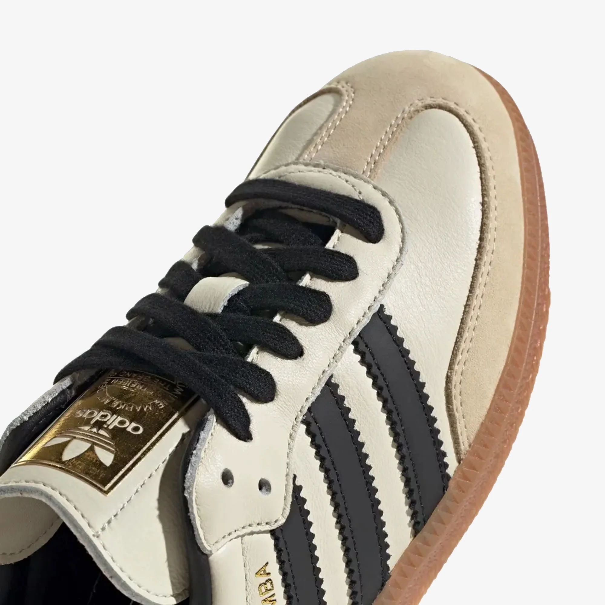 ADIDAS ORIGINALS | SAMBA OG { CREAM WHITE/CORE BLACK/SAND STRATA - Image 4
