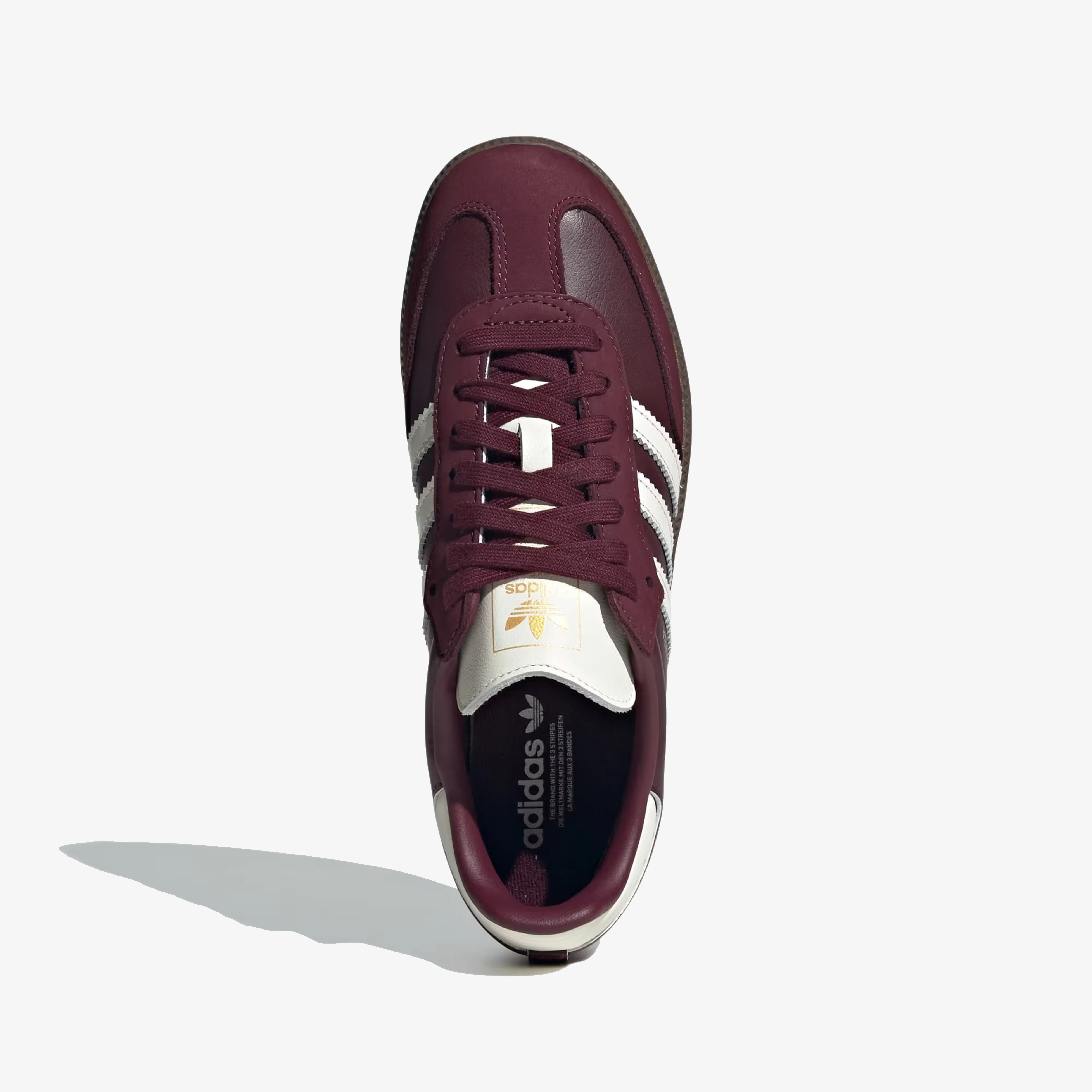 ADIDAS ORIGINALS | SAMBA OG { MAROON/OFF WHITE/GUM - Image 2