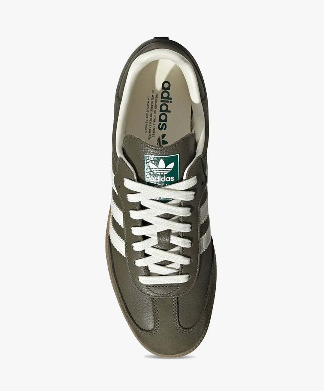 ADIDAS ORIGINALS | SAMBA OG { MEDIUM DARK KHAKI/OFF WHITE-GUM - Image 2