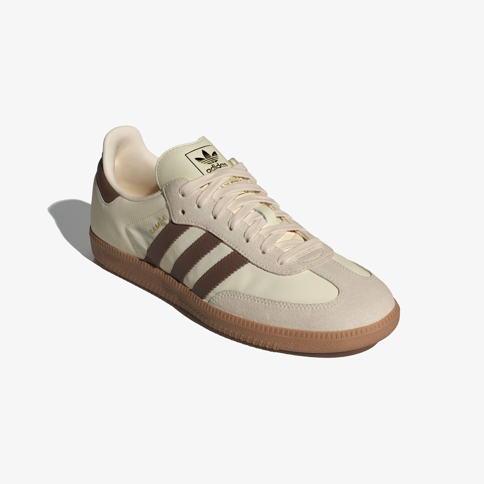 ADIDAS ORIGINALS | SAMBA OG SHOES { CREAM WHITE / PRELOVED BROWN / WONDER WHITE - Image 4