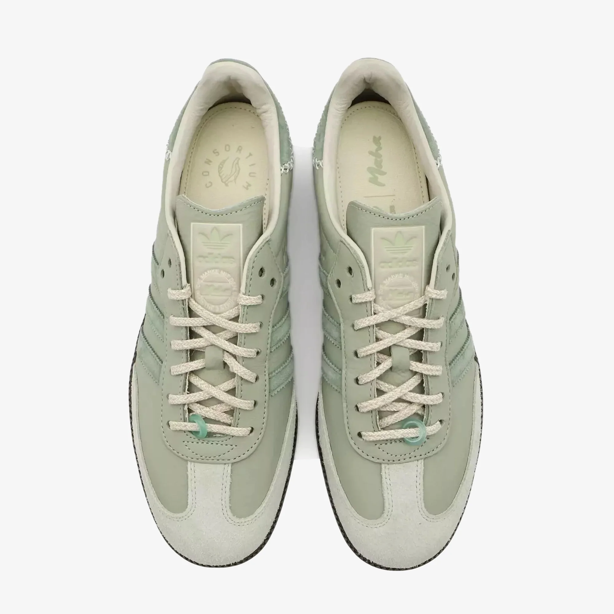 ADIDAS ORIGINALS | SAMBA x MAHA { HALF GREEN - Image 2