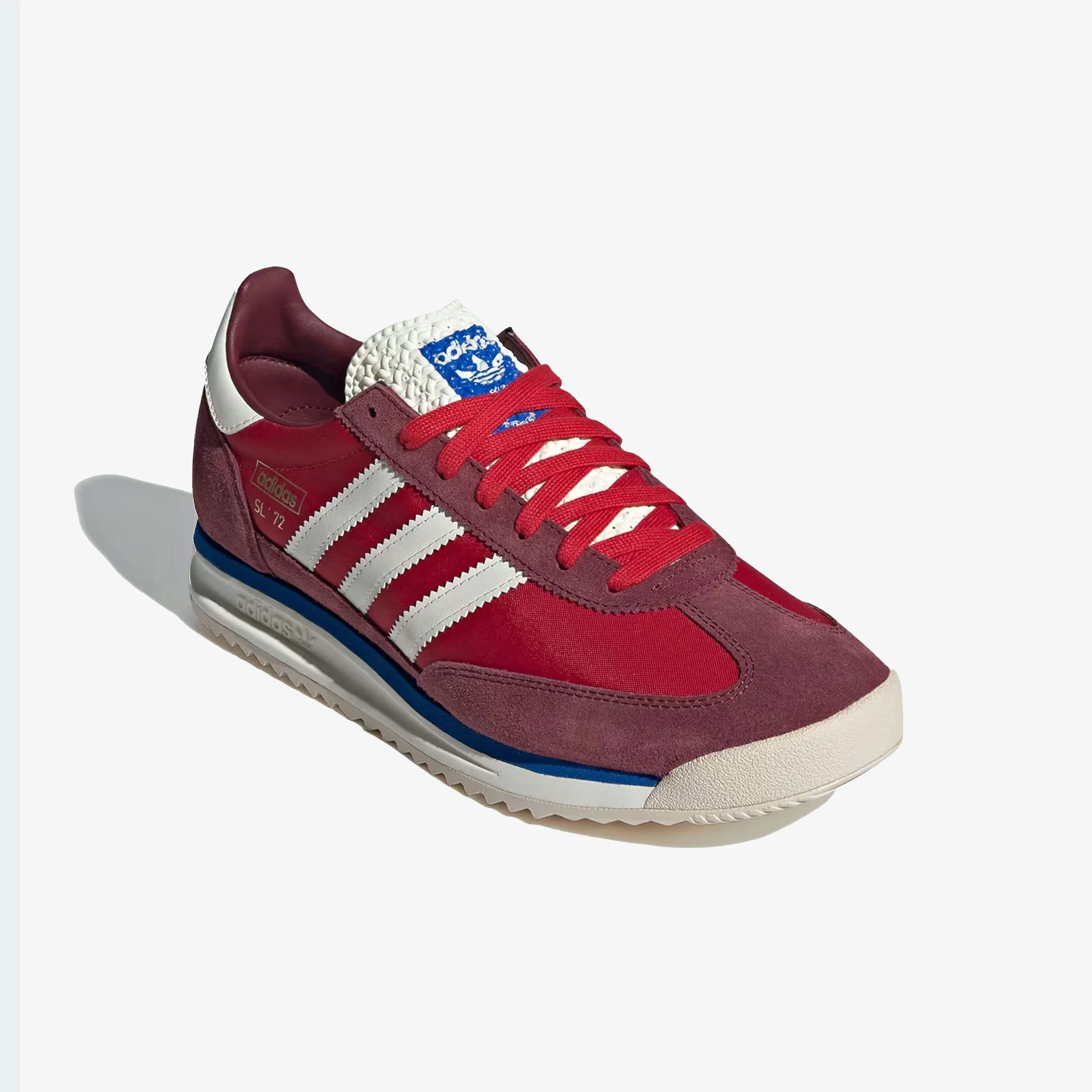 ADIDAS ORIGINALS | SL 72 RS { SHADOW RED/OFF WHITE/BLUE - Image 2